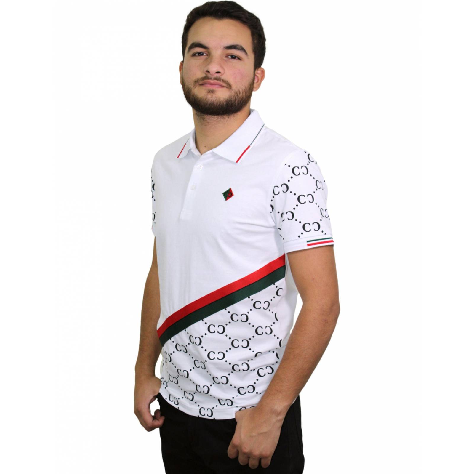 Playera Polo Para Hombre Marca Pavini P 2049 WHITE