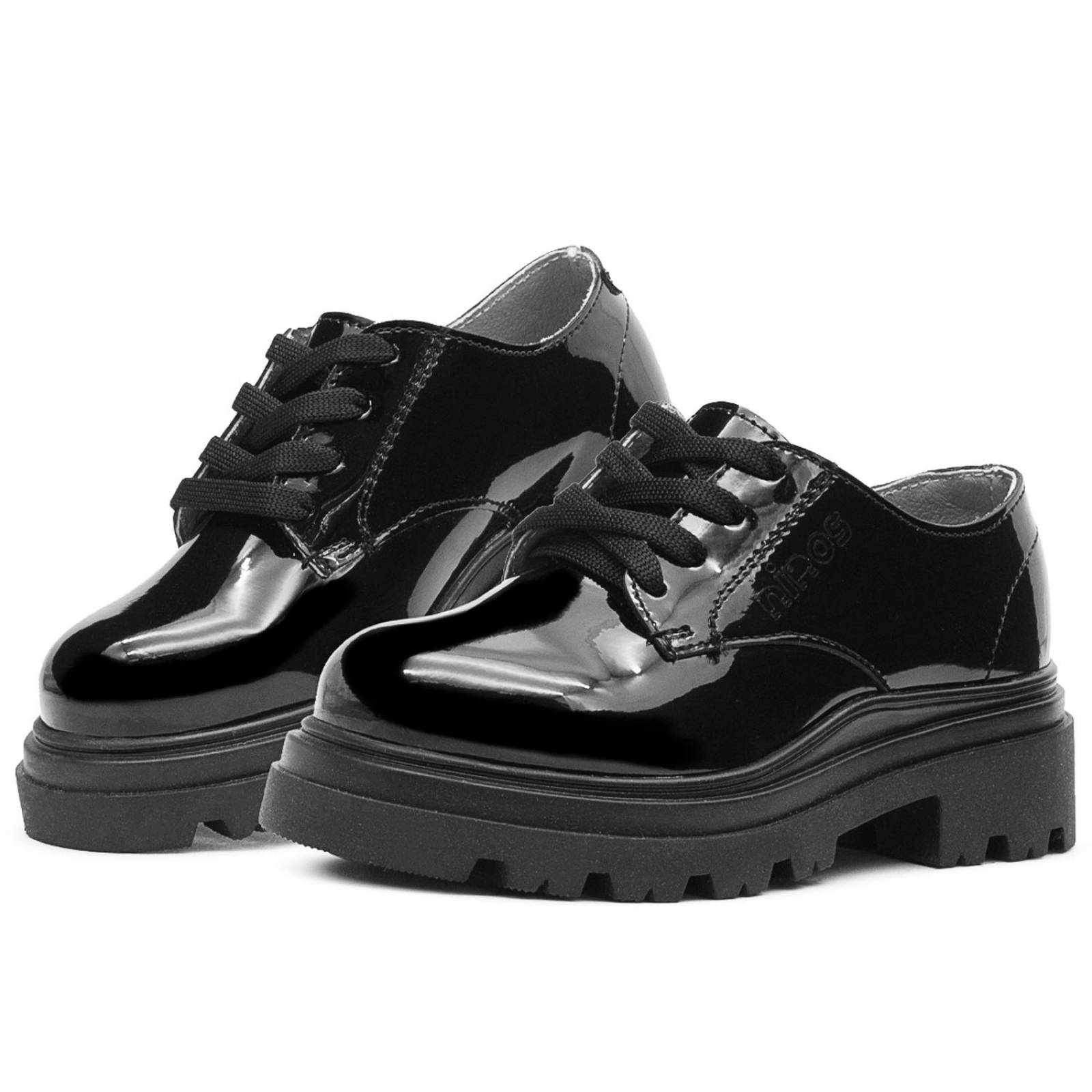 Zapato Escolar Mocasin Para Niña Suela Track Plataforma 