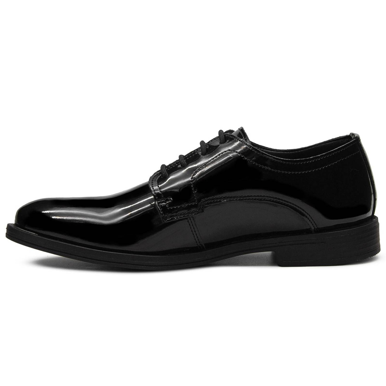 Zapato De Vestir Charol Negro Formal Oficina Para Hombre