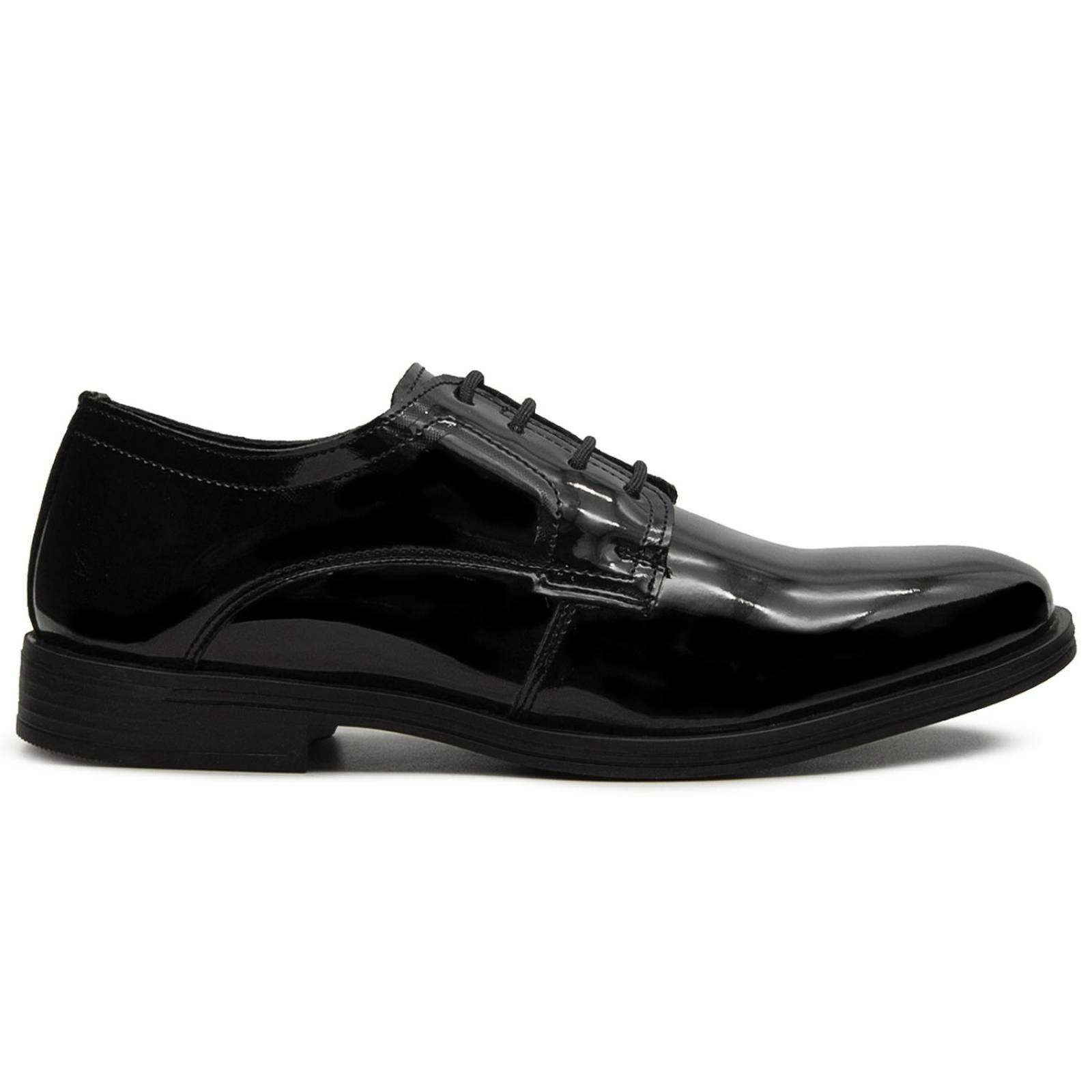 Zapato De Vestir Charol Negro Formal Oficina Para Hombre