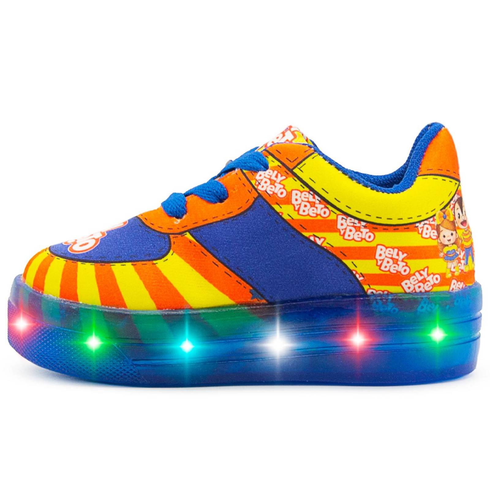 Tenis Luces Led Bely y Beto Para Niño Moda Suela Antiderrapante 