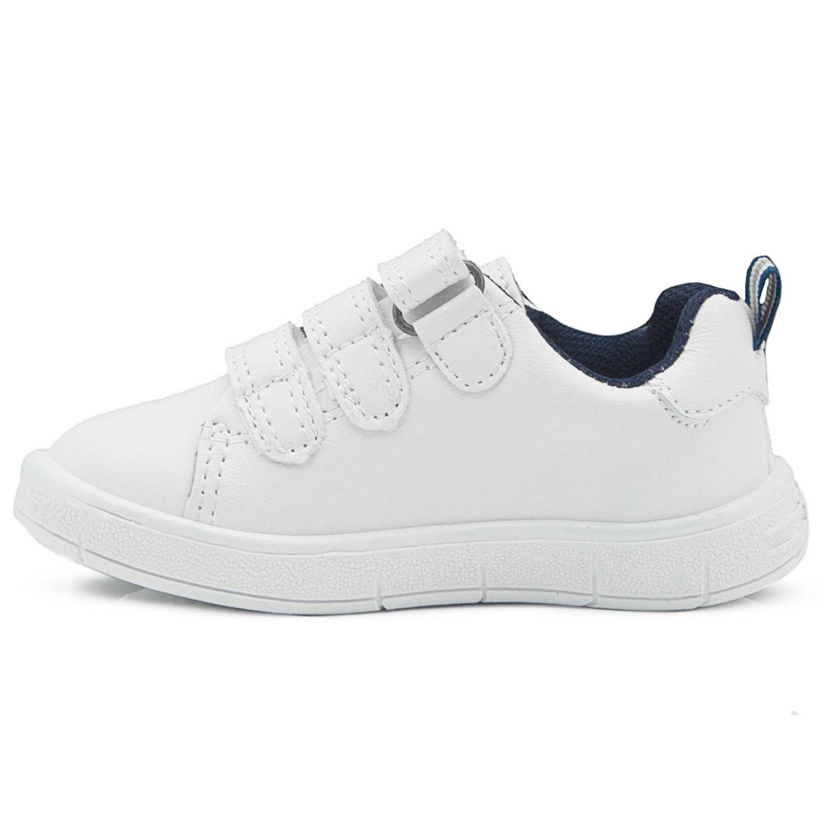 Tenis Escolar Para Niño Ajuste Velcro Bubble Gummers Blanco 