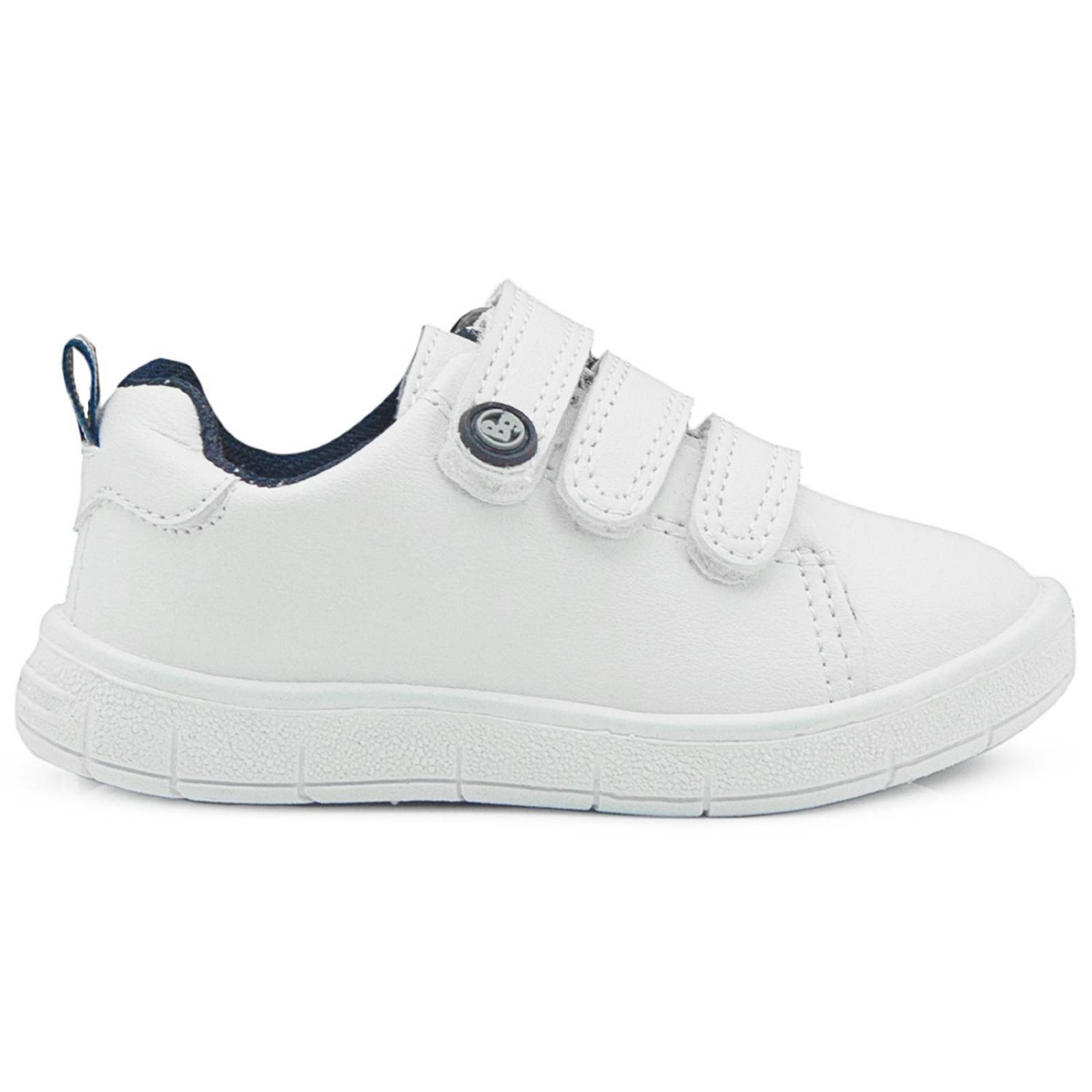 Tenis Escolar Para Niño Ajuste Velcro Bubble Gummers Blanco 