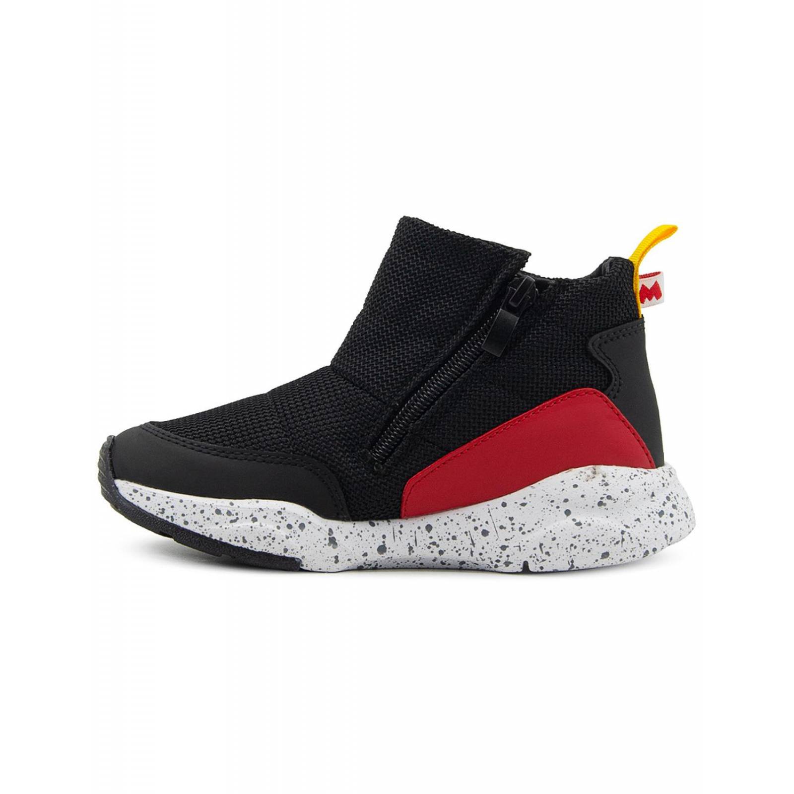 Tenis Niño Bota Tropicana Negro Mickey Mouse Antiderrapates 