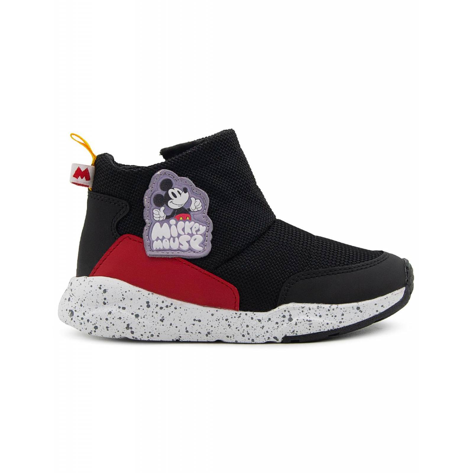 Tenis Niño Bota Tropicana Negro Mickey Mouse Antiderrapates 
