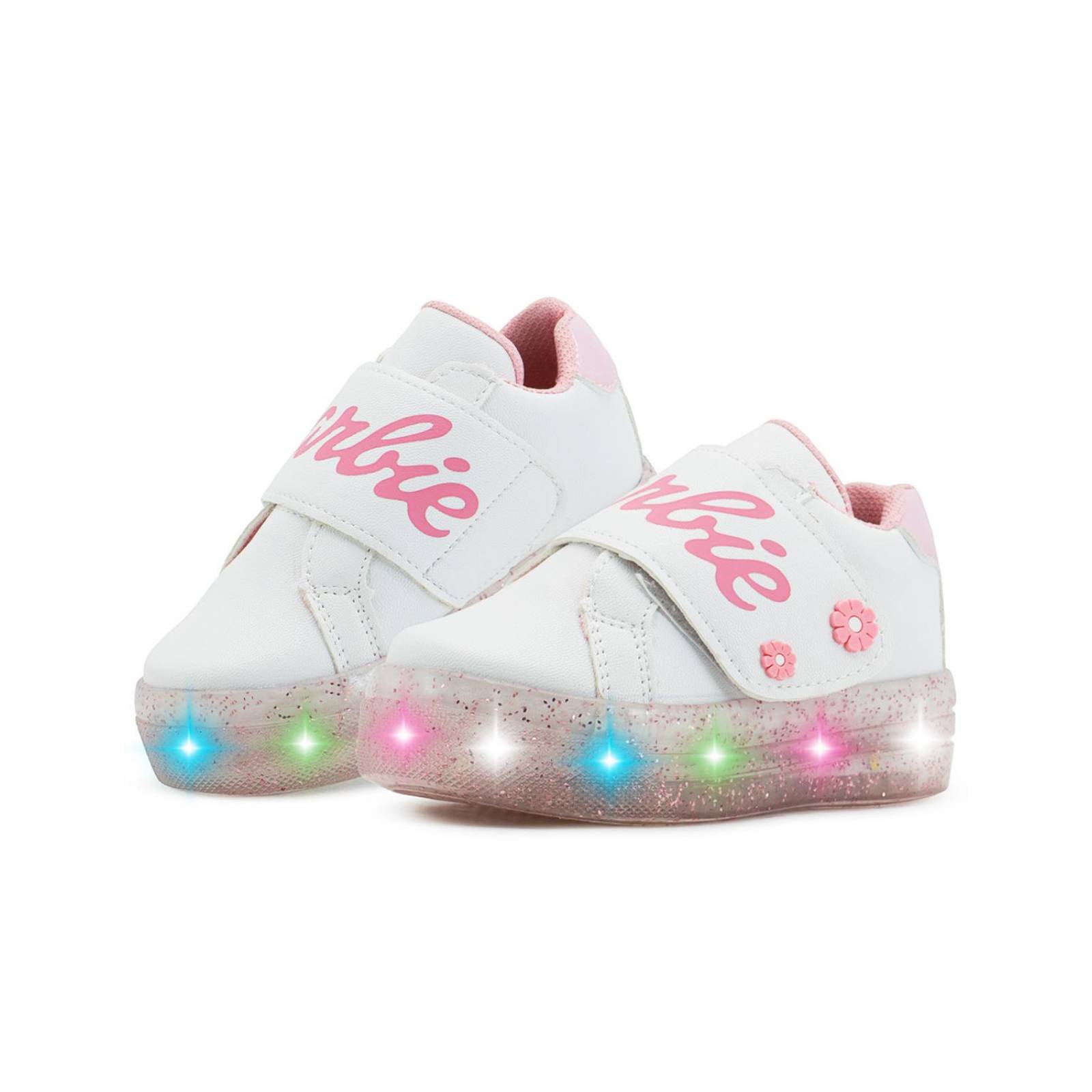 Tenis Luces Led Para Niña Velcro Personajes 15-17