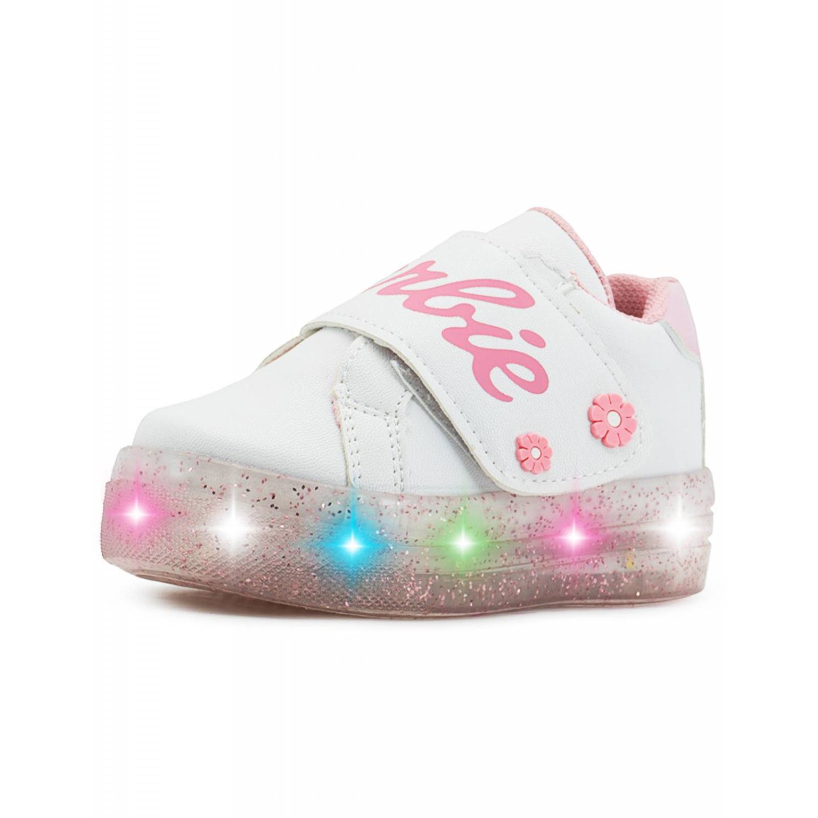 Tenis Luces Led Para Niña Velcro Personajes 15-17