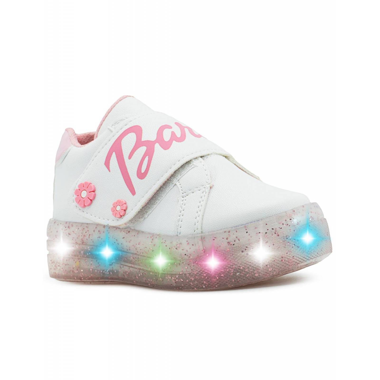 Tenis Luces Led Para Niña Velcro Personajes 15-17