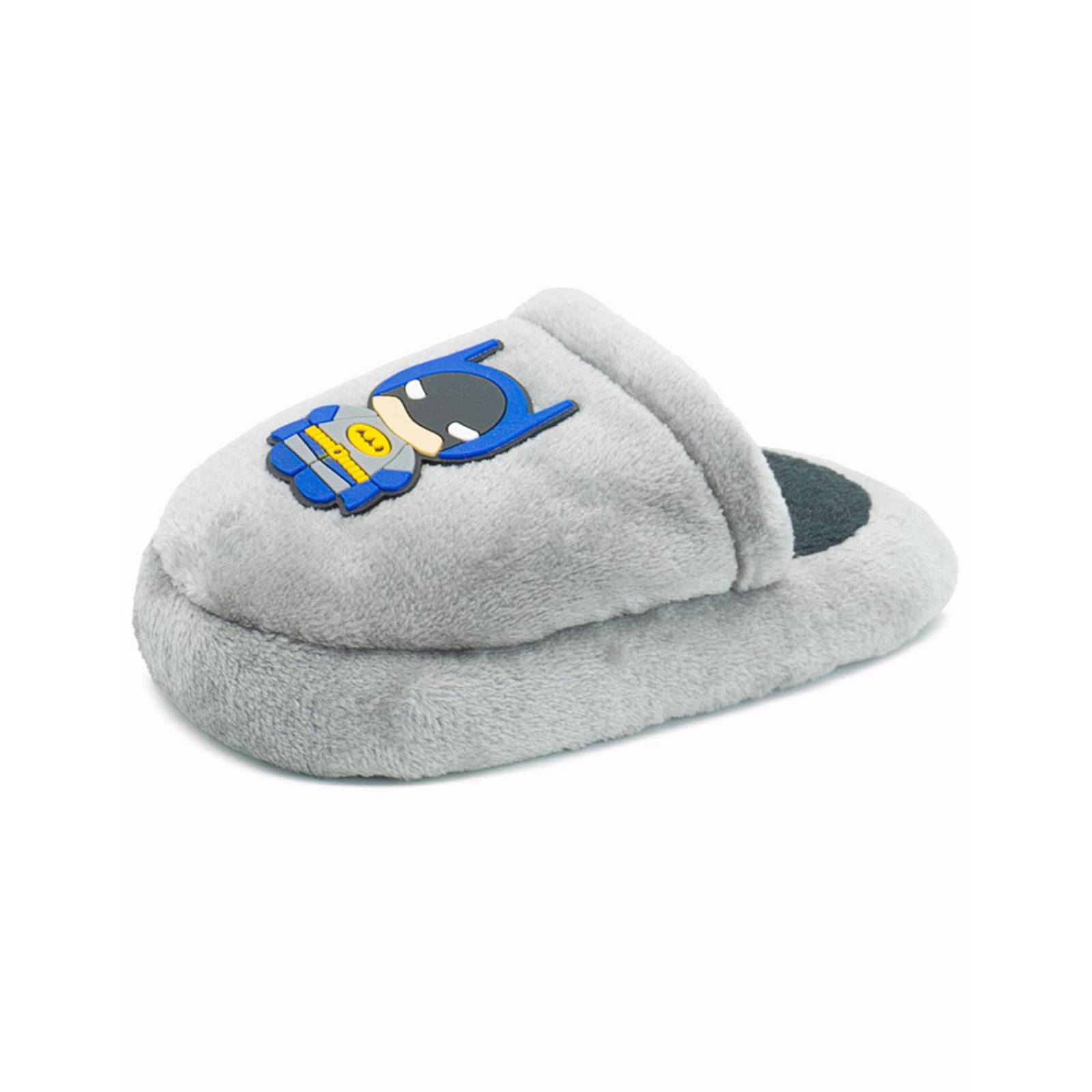Pantufla Pequenos Pasos Niño Batman Gris Afelpada 18-19.5 