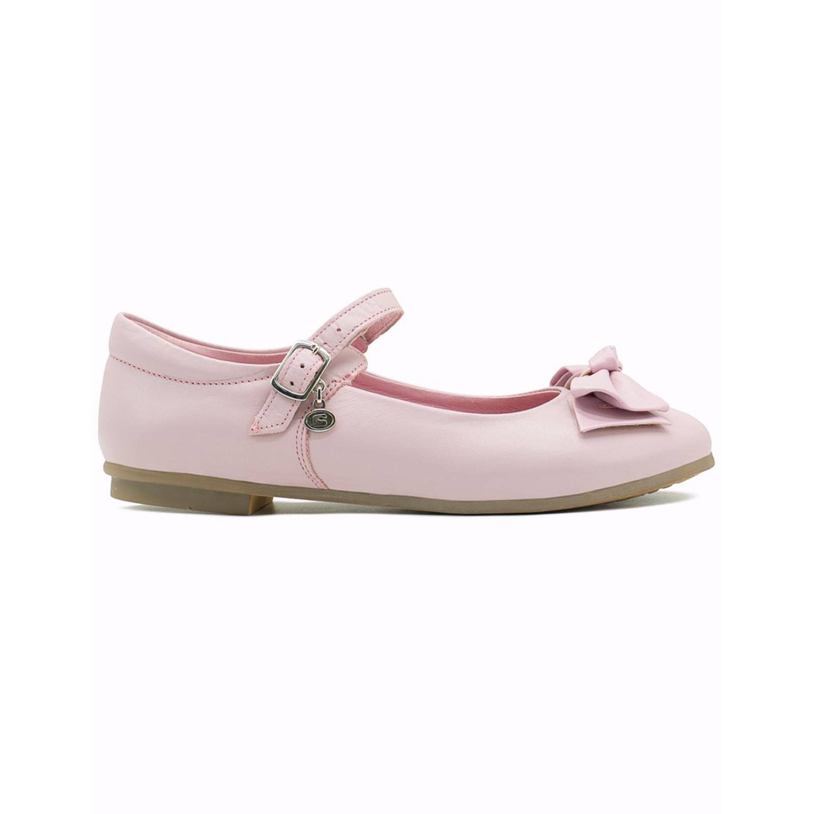 Zapatillas Niña Coqueta Rosa Pastel Moño Antiderrapante