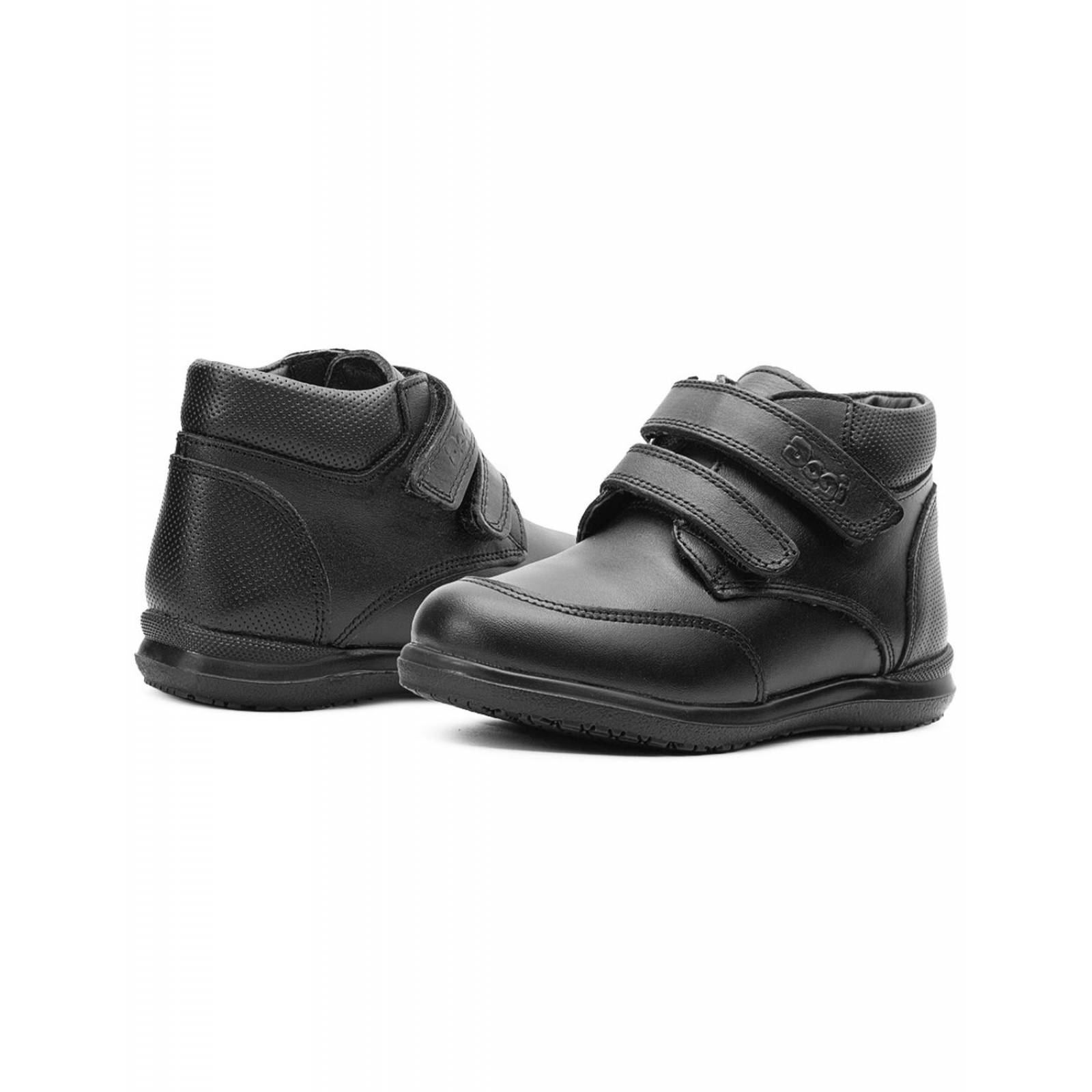 Zapato Niño Dogi Escolar Antiderrapante Arco Negro 15-21.5 