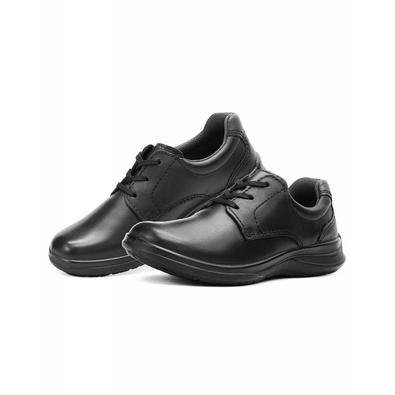 Zapato Flexi Escolar Niño Casual Antiderrapante Negro 17-21 