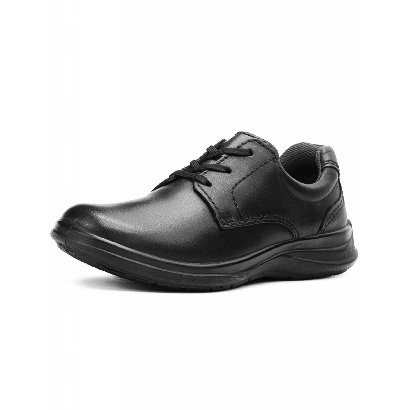 Zapato Flexi Escolar Niño Casual Antiderrapante Negro 17-21 