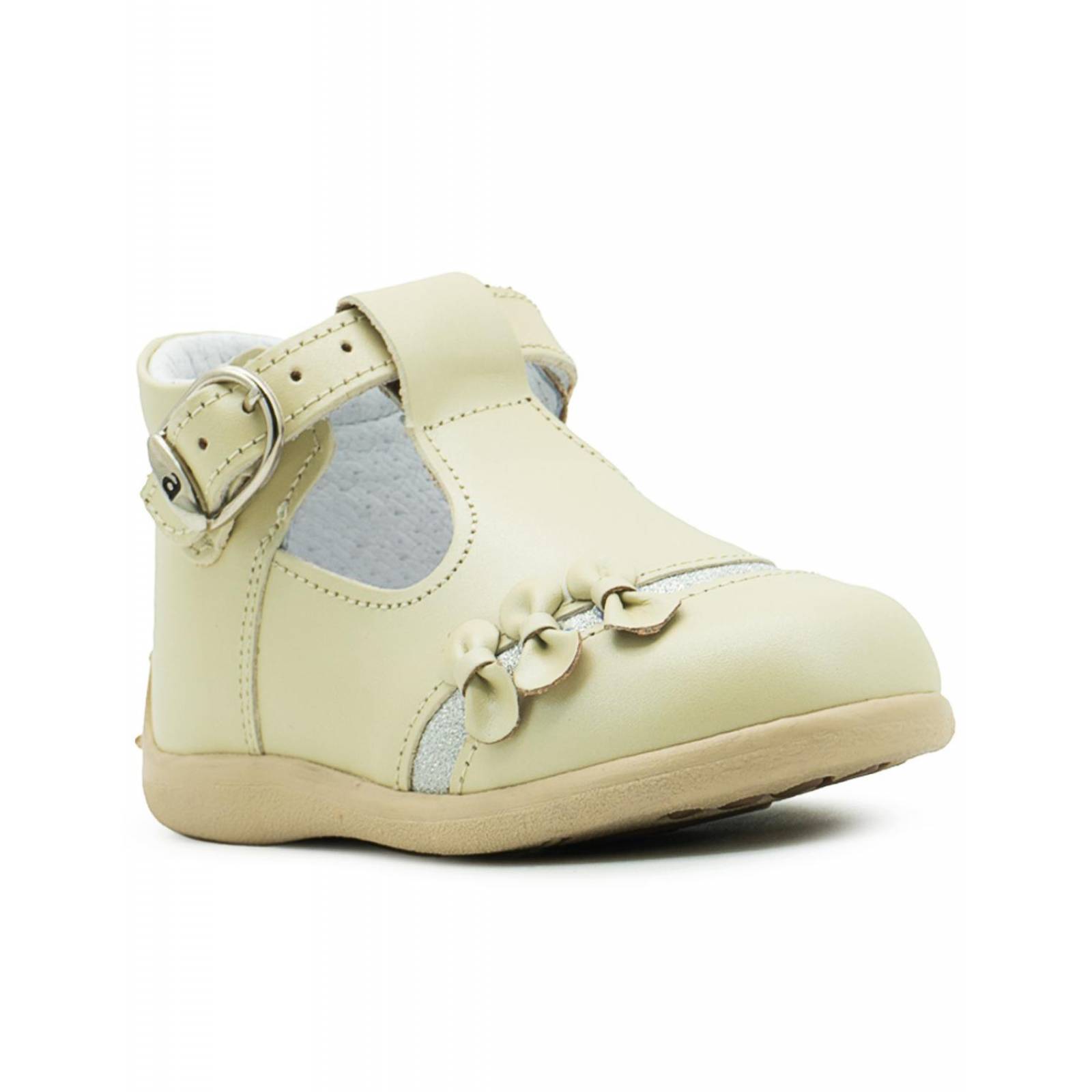 Zapatos Niña Andanenes Andante Piel Ajuste T Nacarado Beige 