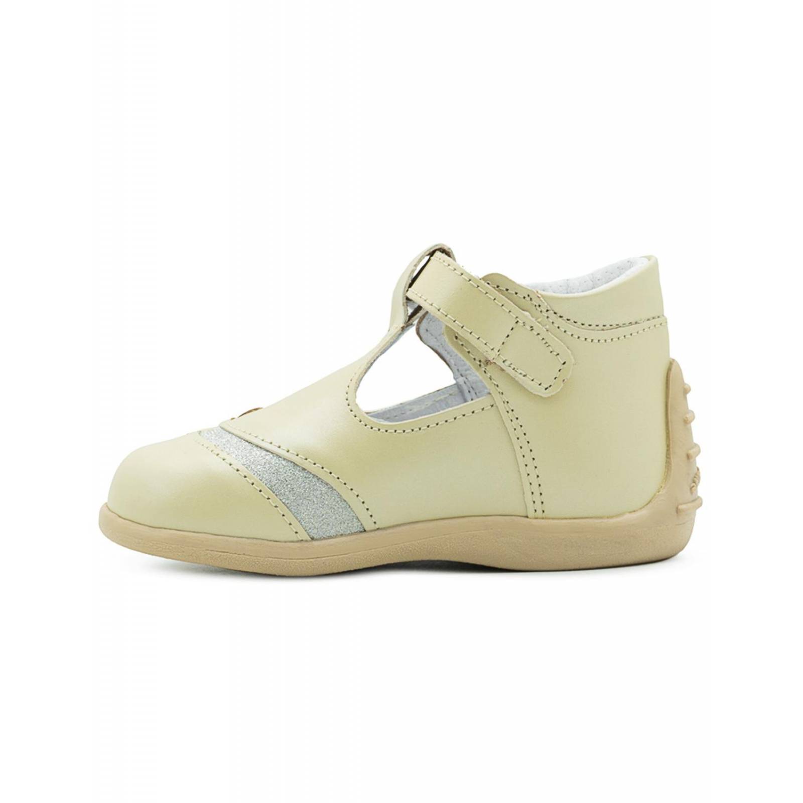 Zapatos Niña Andanenes Andante Piel Ajuste T Nacarado Beige 