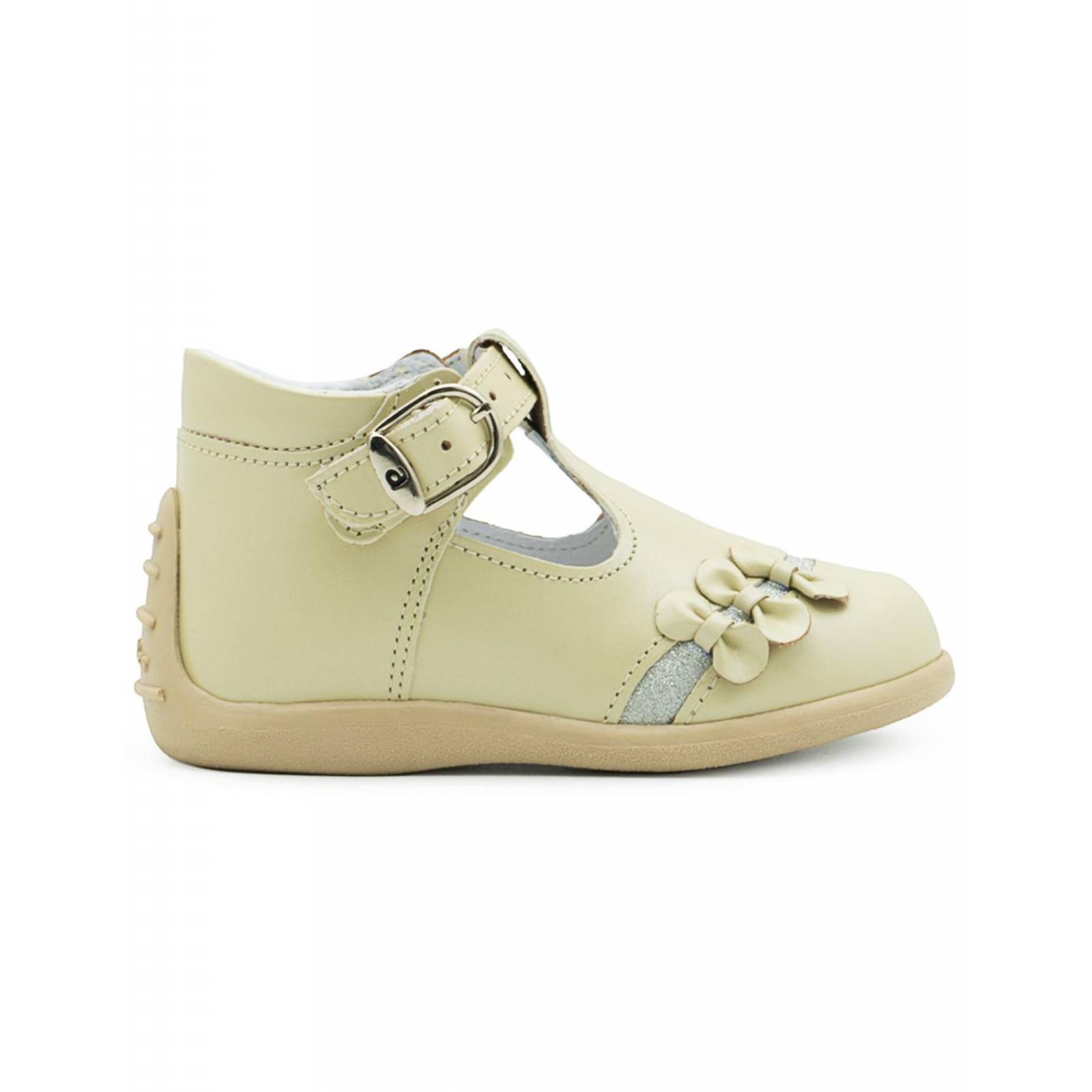 Zapatos Niña Andanenes Andante Piel Ajuste T Nacarado Beige 