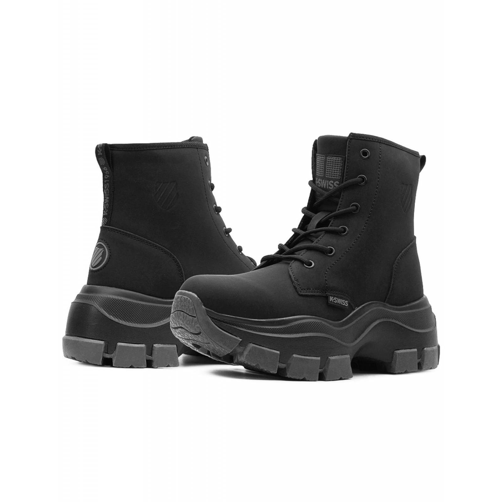 Bota Dama K-swiss Curie V Casual Antiderrapante Negro 22-26 