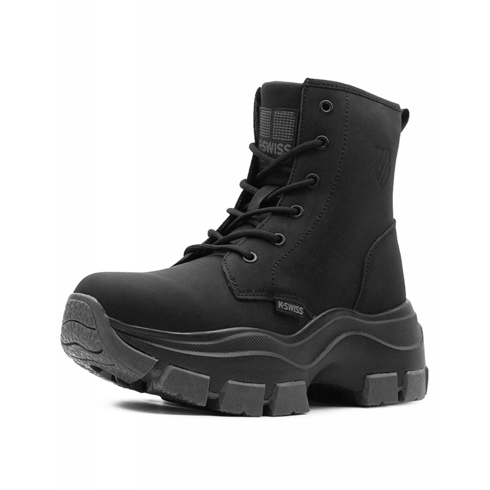 Bota Dama K-swiss Curie V Casual Antiderrapante Negro 22-26 