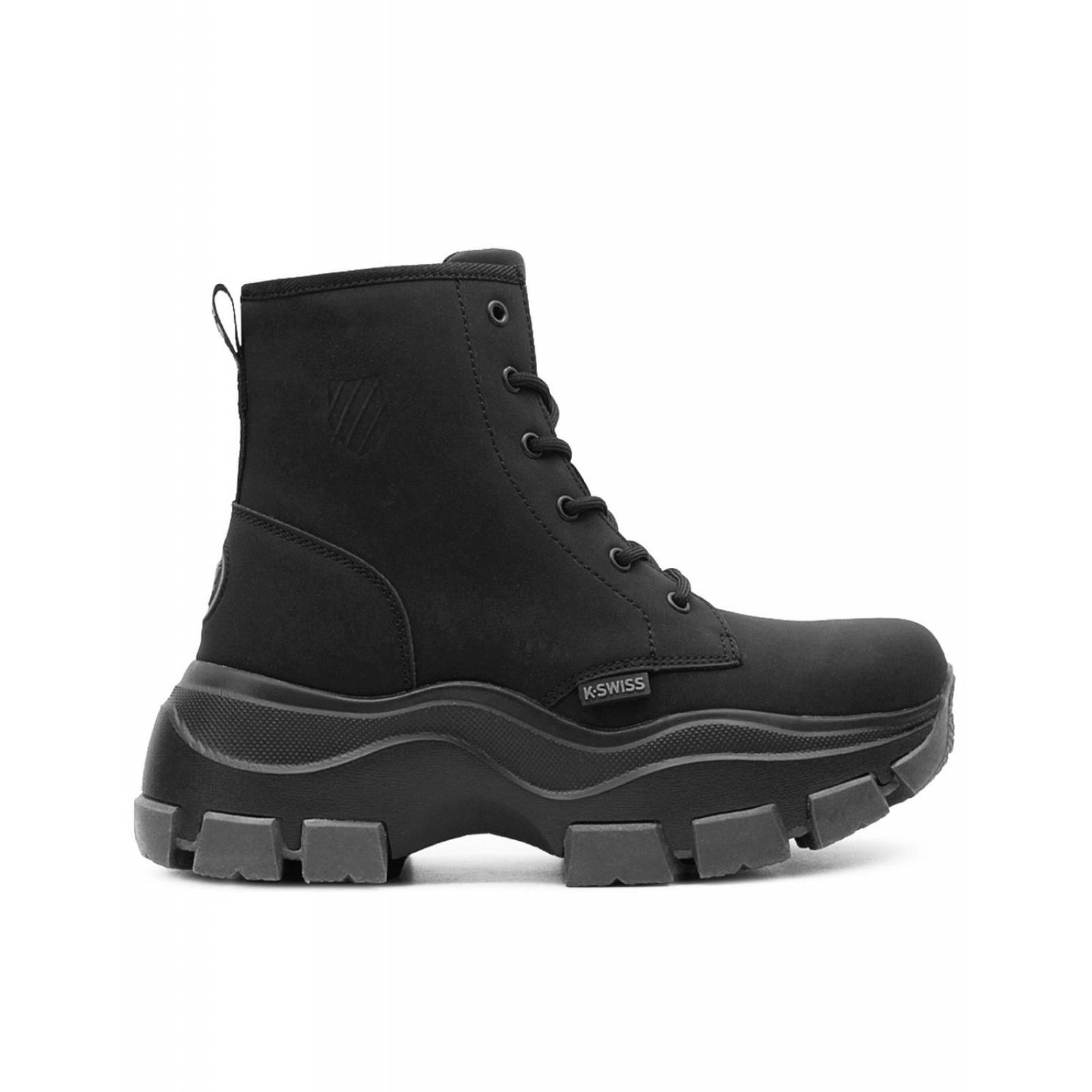 Bota Dama K-swiss Curie V Casual Antiderrapante Negro 22-26 