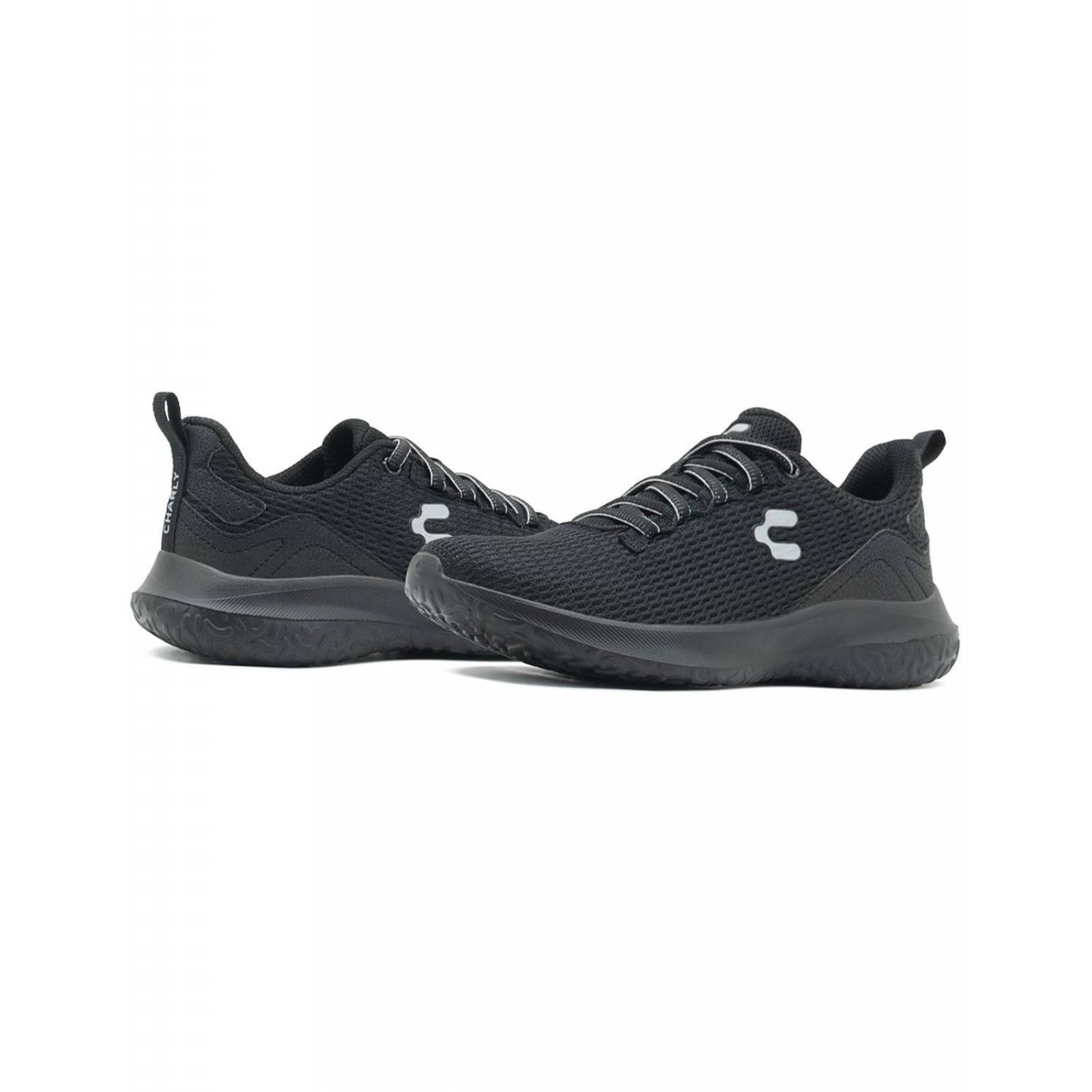 Charly Dama Tenis Negro Walking Relax Antiderrapante 22-27 