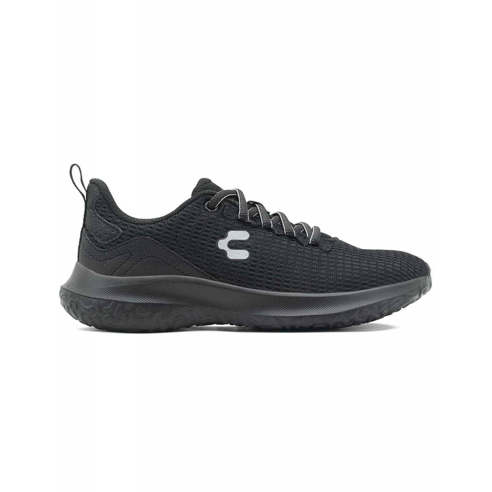 Charly Dama Tenis Negro Walking Relax Antiderrapante 22-27 