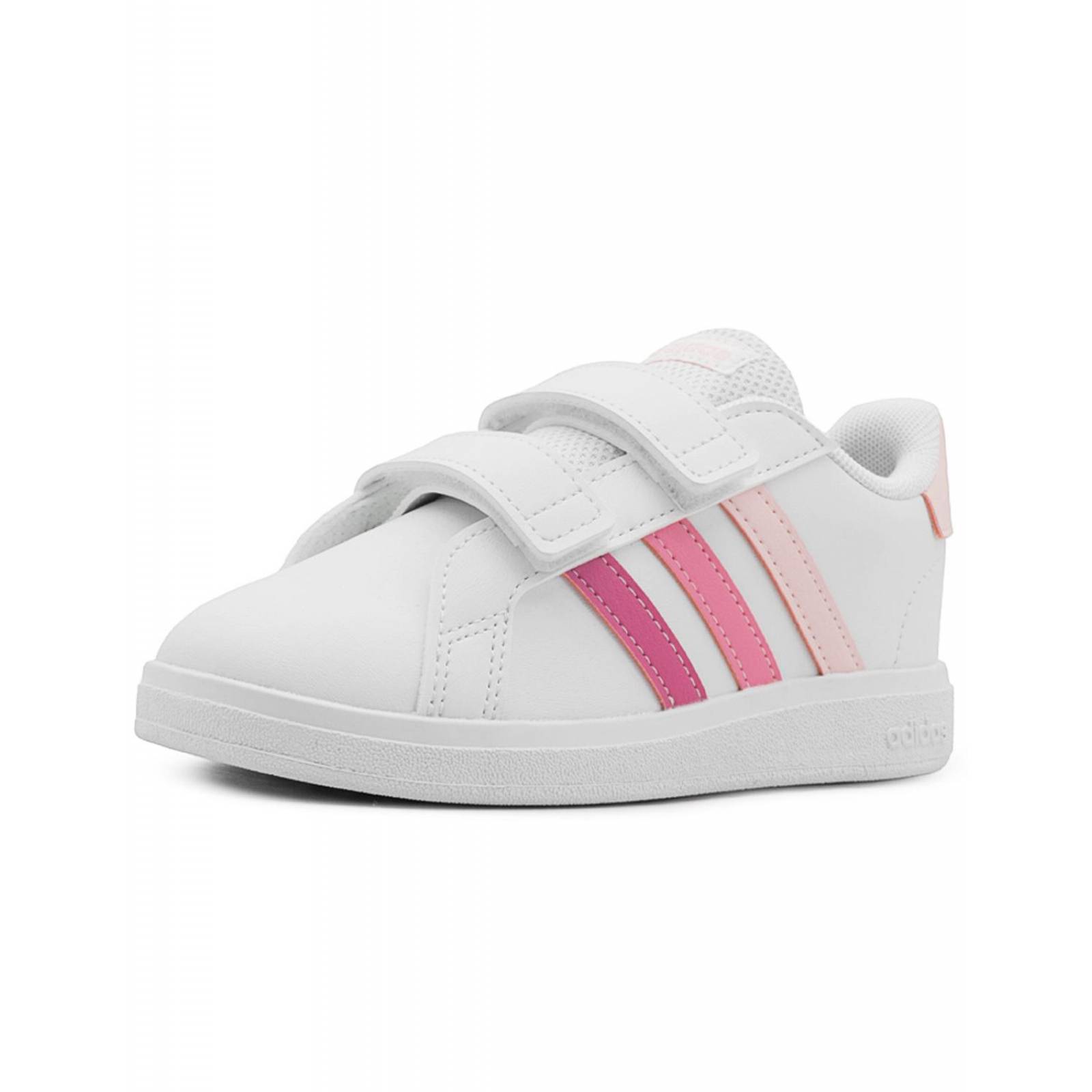 "Tenis Adidas para Bebes Blancos y Fiusha" 