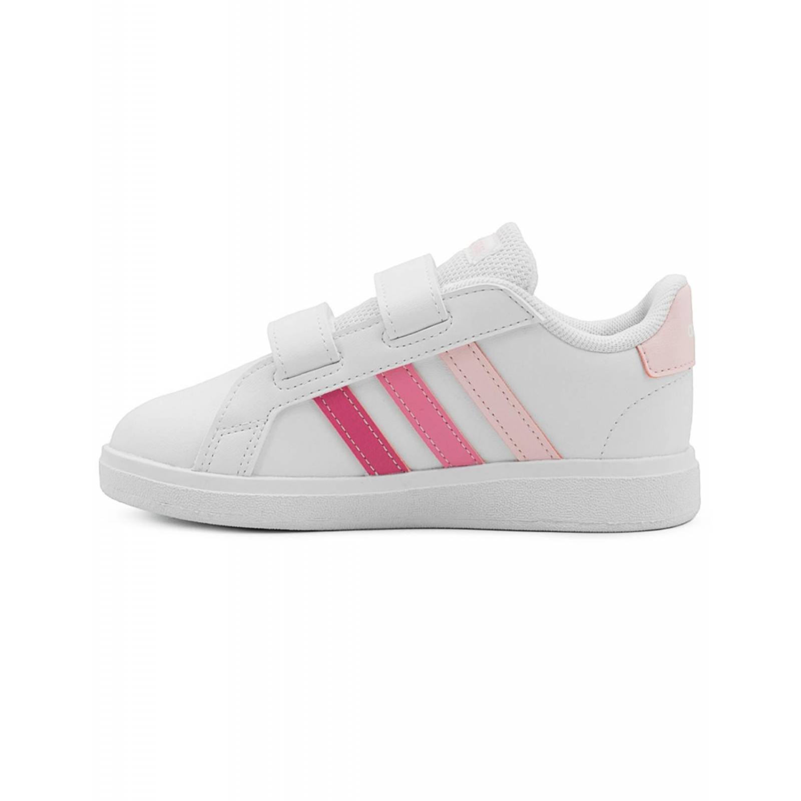 "Tenis Adidas para Bebes Blancos y Fiusha" 
