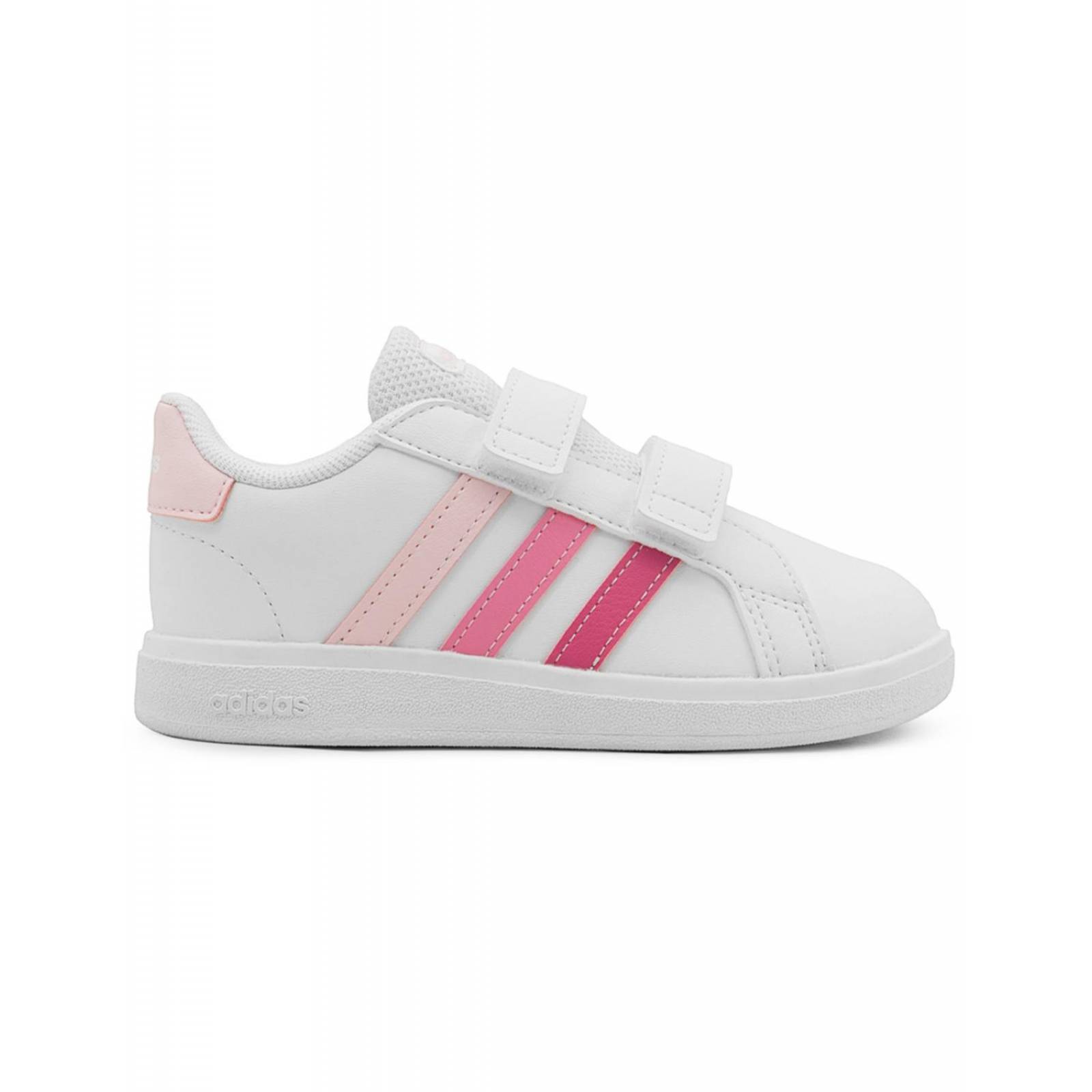 "Tenis Adidas para Bebes Blancos y Fiusha" 