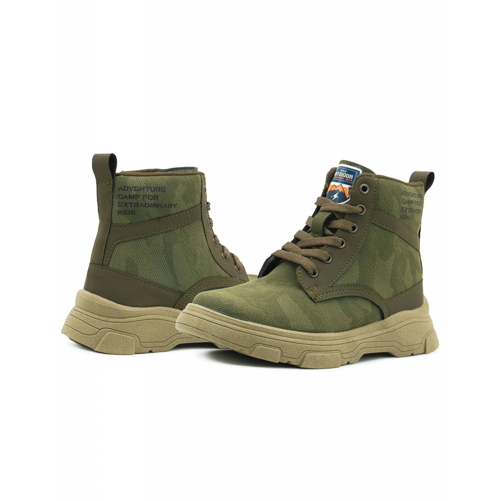 Bota Roddyck Niño Estilo Militar Antiderrapante Casual 15-21