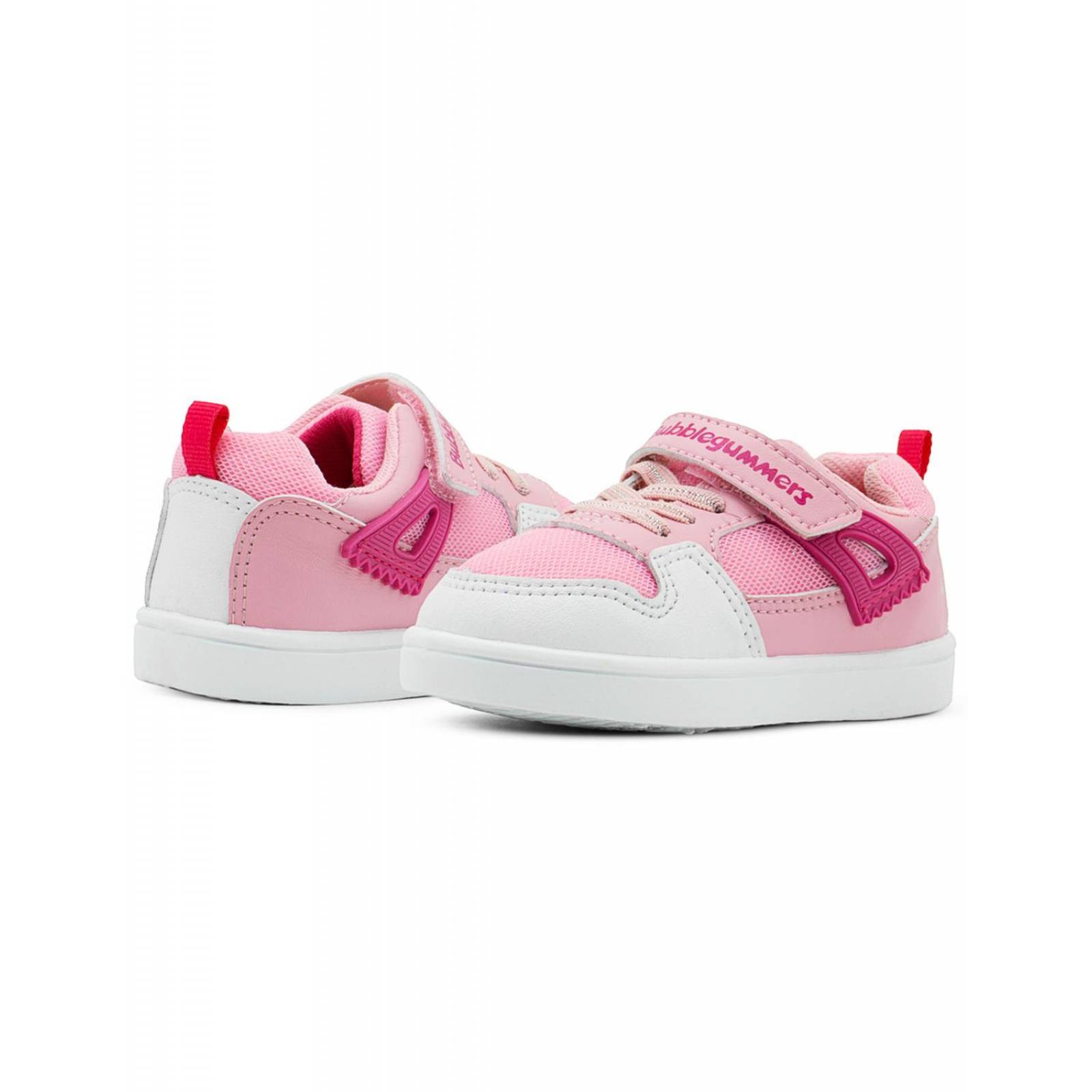 Tenis Para Niña Casual Bubble Gummers Velcro Rosa 14-19 