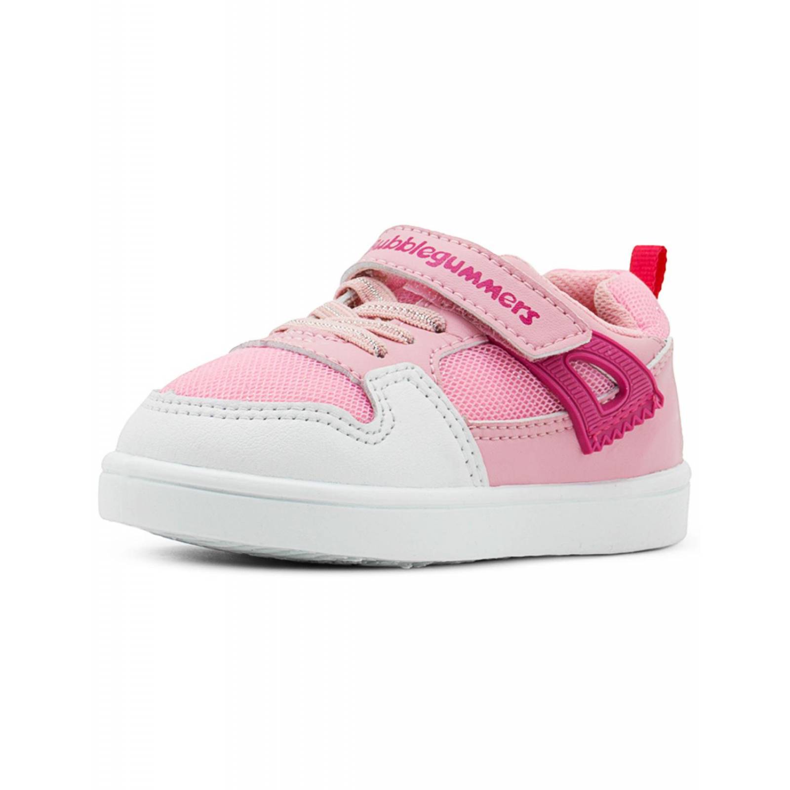 Tenis Para Niña Casual Bubble Gummers Velcro Rosa 14-19 