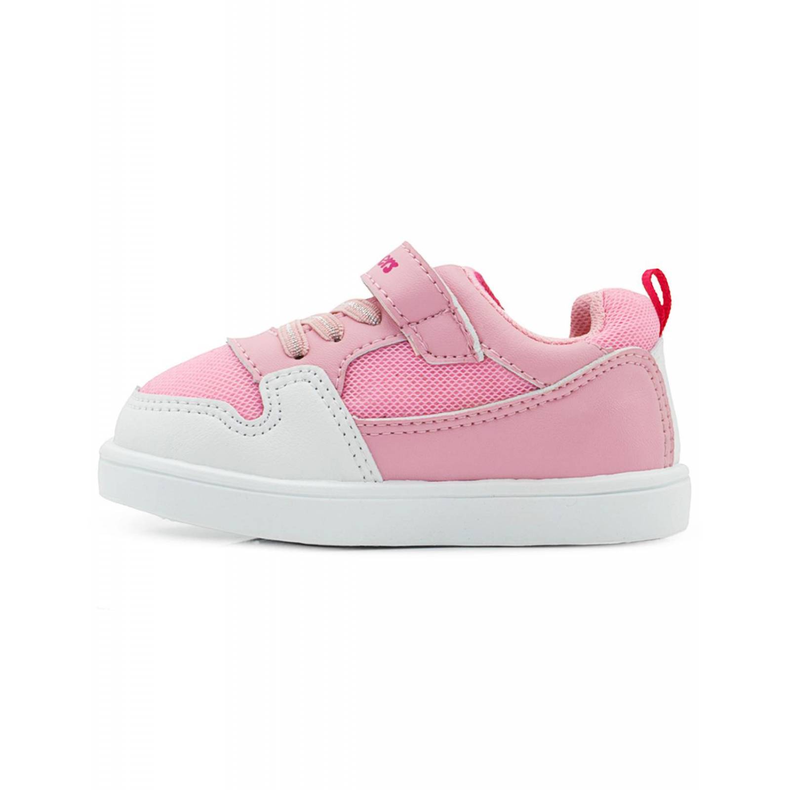 Tenis Para Niña Casual Bubble Gummers Velcro Rosa 14-19 