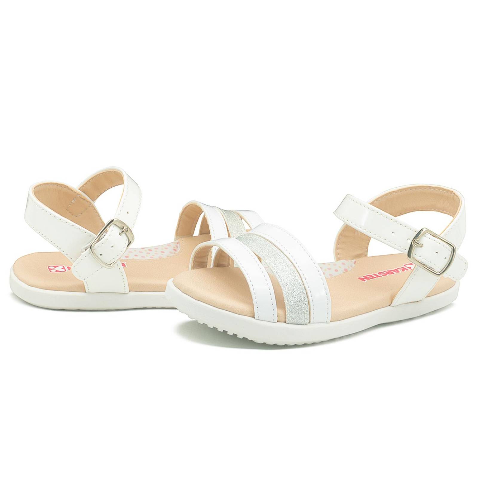Huarache Para Niña Moda Casual Verano Charol Glitter 