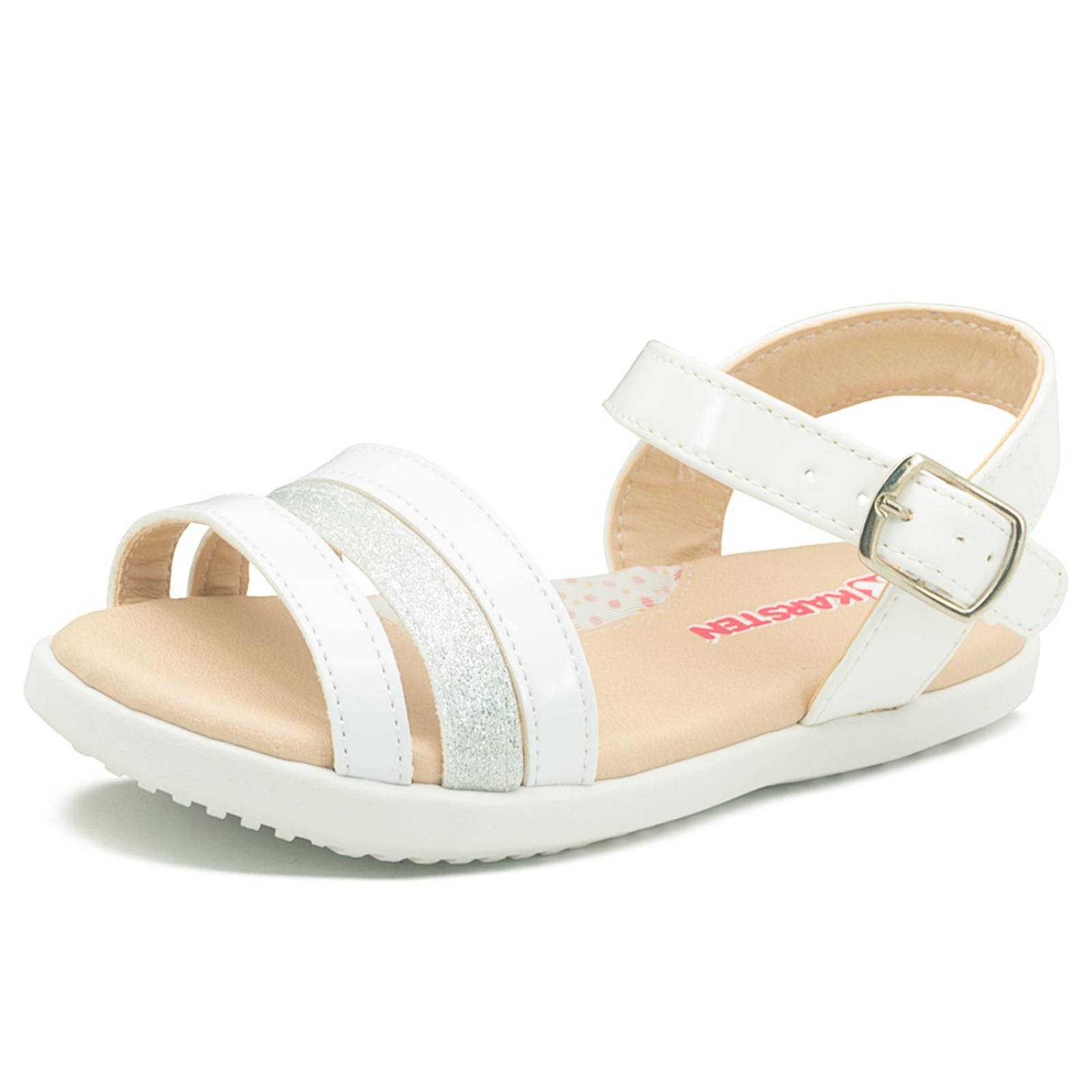 Huarache Para Niña Moda Casual Verano Charol Glitter 