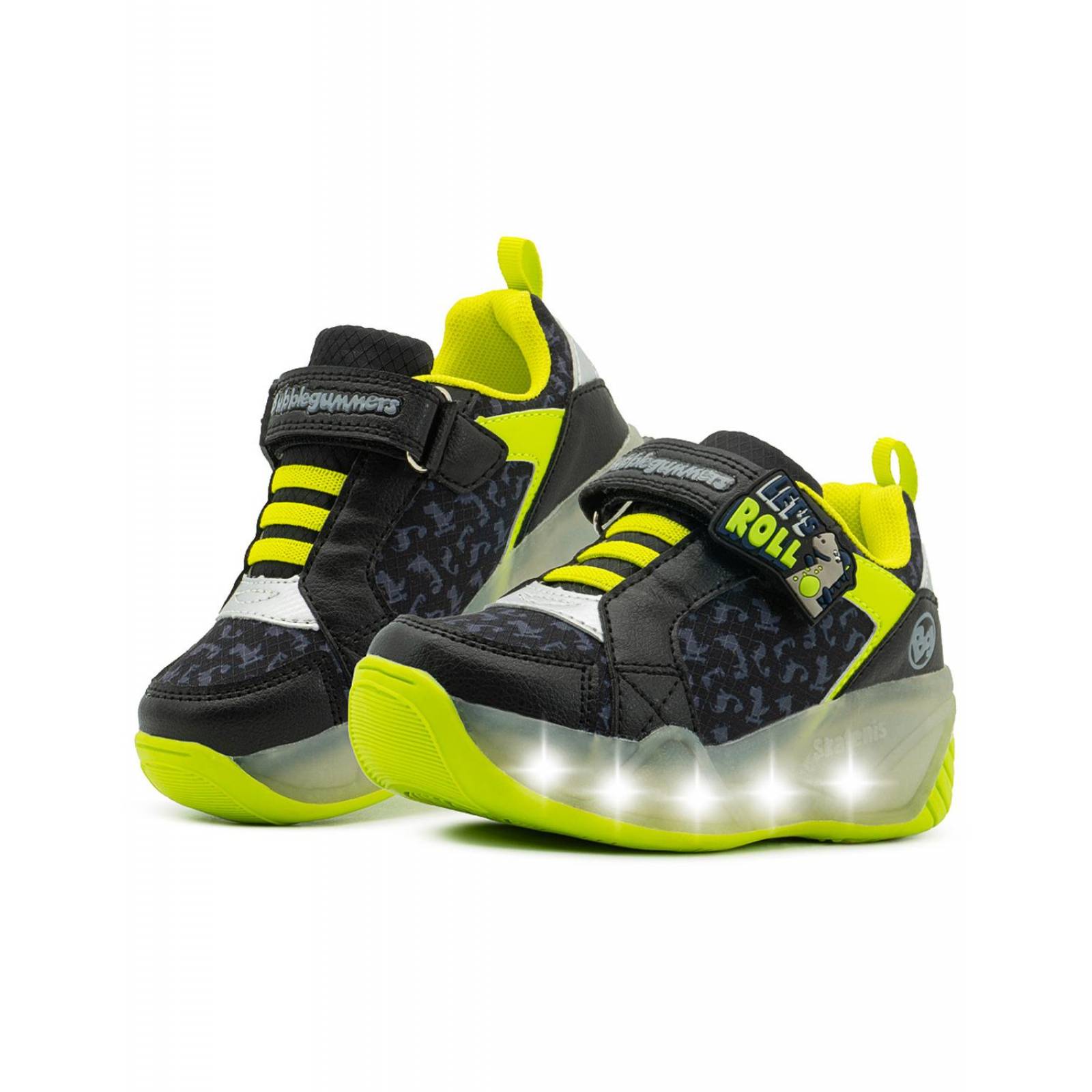 Tenis Patín Retractil Niño Bubble Gummers Dinosaurio 17-23 