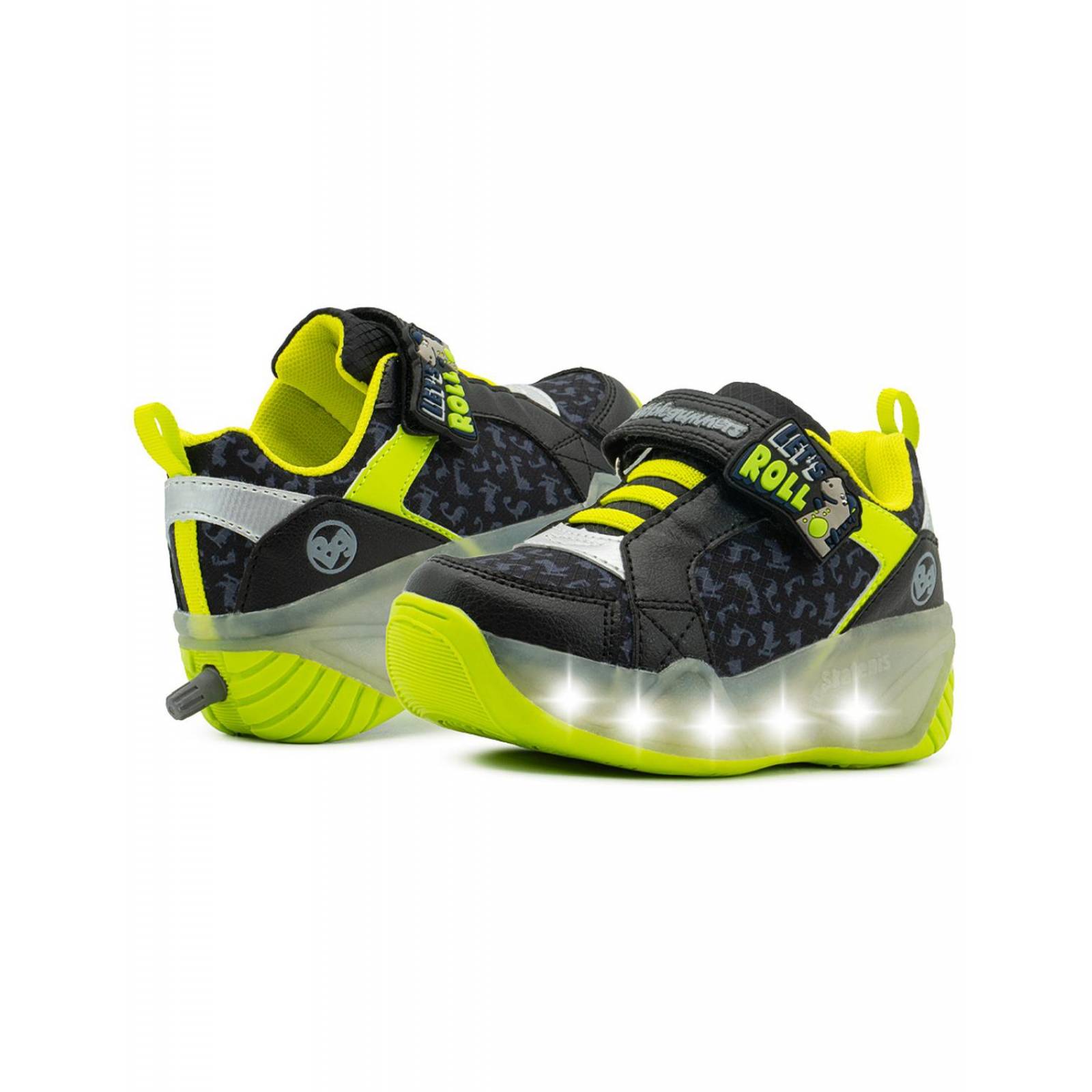 Tenis Patín Retractil Niño Bubble Gummers Dinosaurio 17-23 