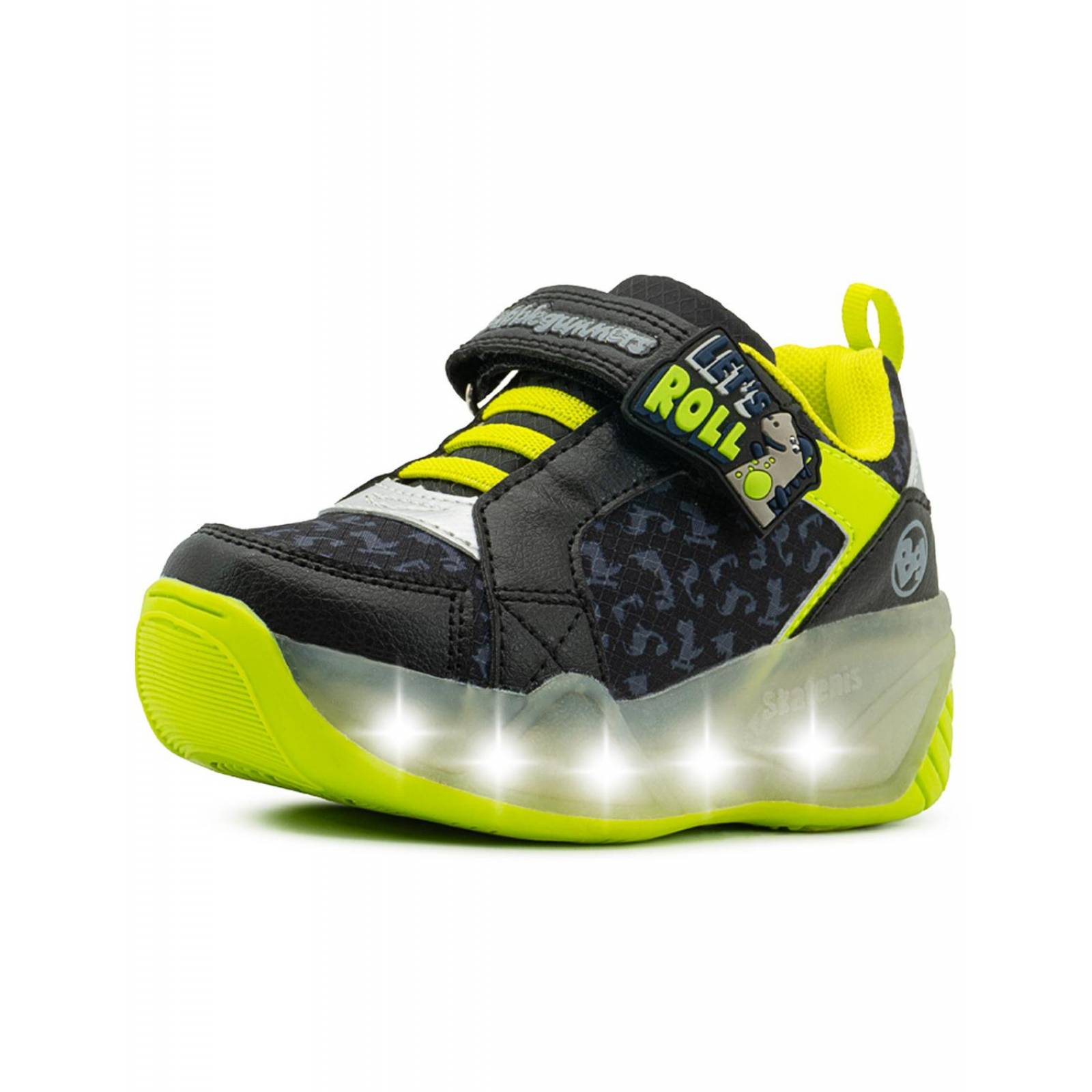 Tenis Patín Retractil Niño Bubble Gummers Dinosaurio 17-23 