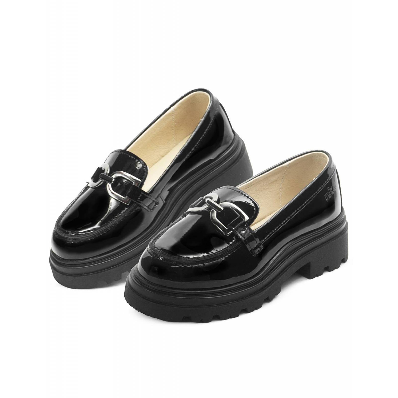 Zapato Escolar Mocasin Para Niña Moda Casual Suela Chunky 