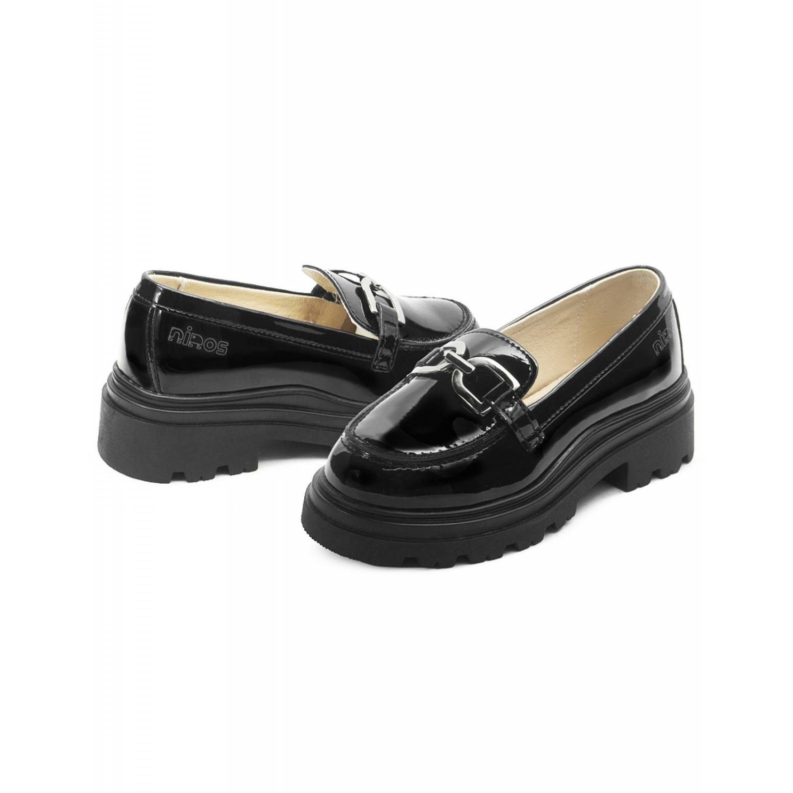 Zapato Escolar Mocasin Para Niña Moda Casual Suela Chunky 