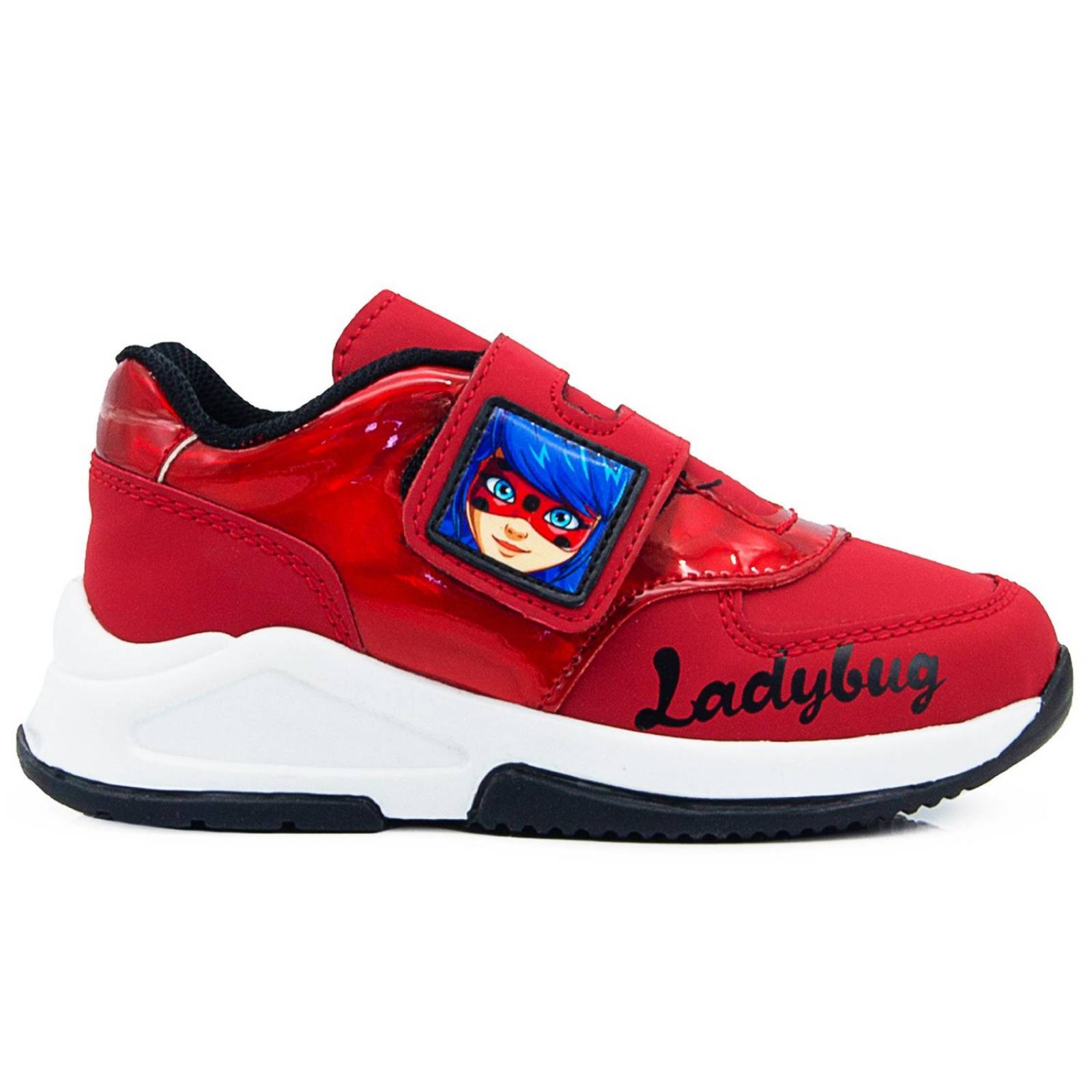 Tenis De Lady Bug Para Niña Marinette Miraculous Velcro