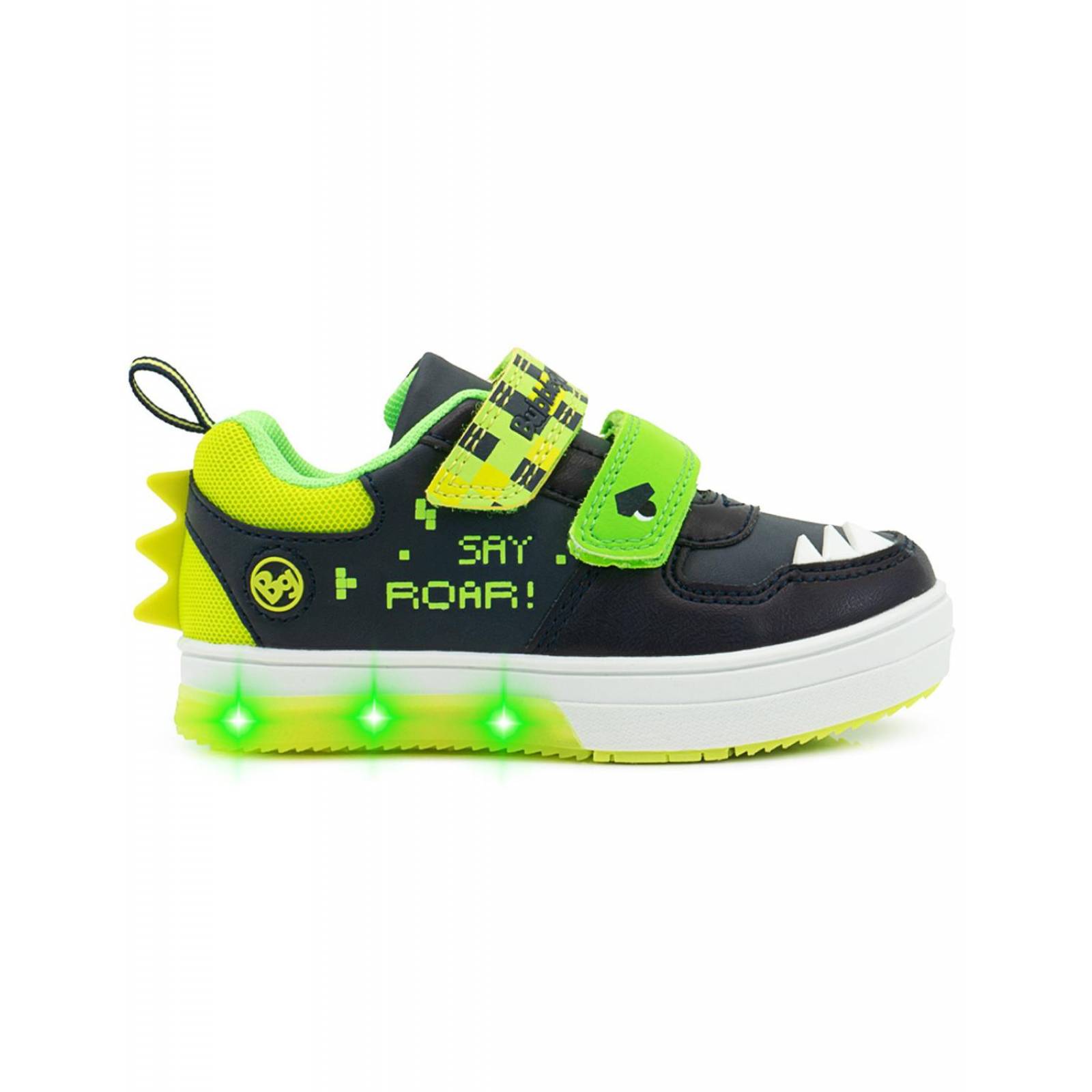 Tenis Luz Led Dinosaurios Roar Bubble Gummers Marino 15-21 