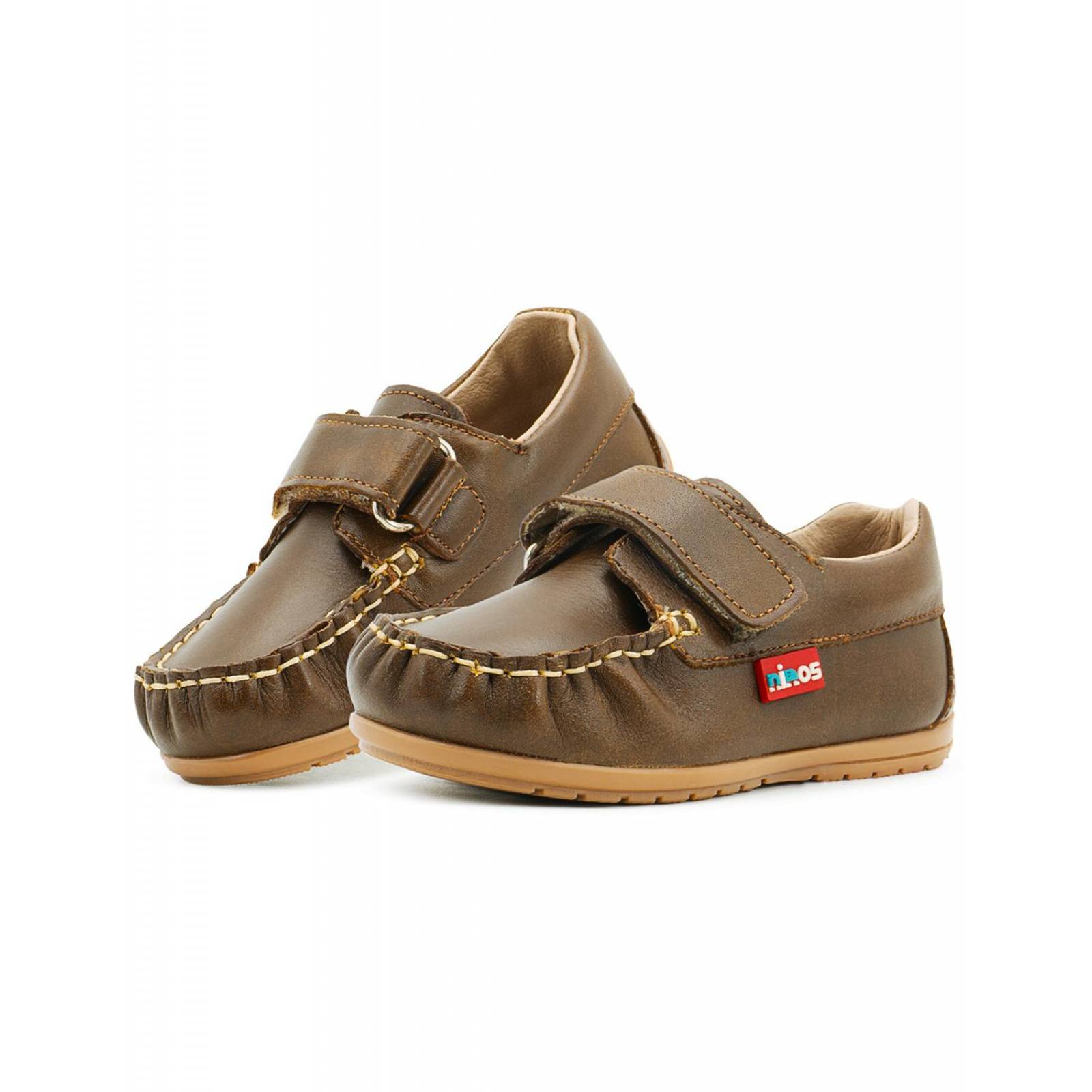 Zapato Mocasin Para Niño Clasico Formal Ceremonia Camel