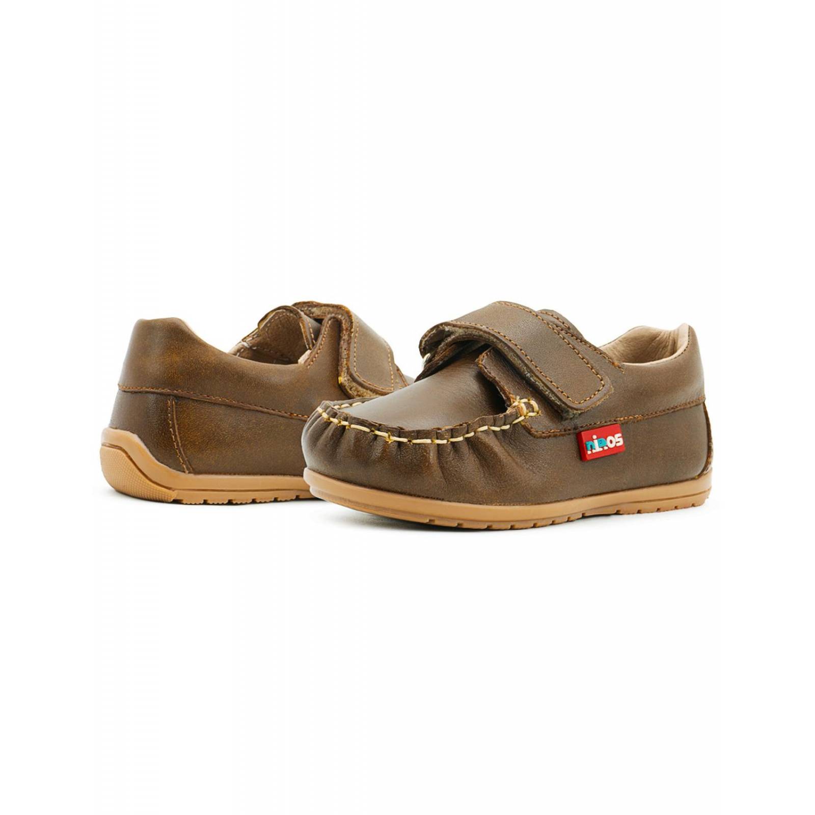 Zapato Mocasin Para Niño Clasico Formal Ceremonia Camel