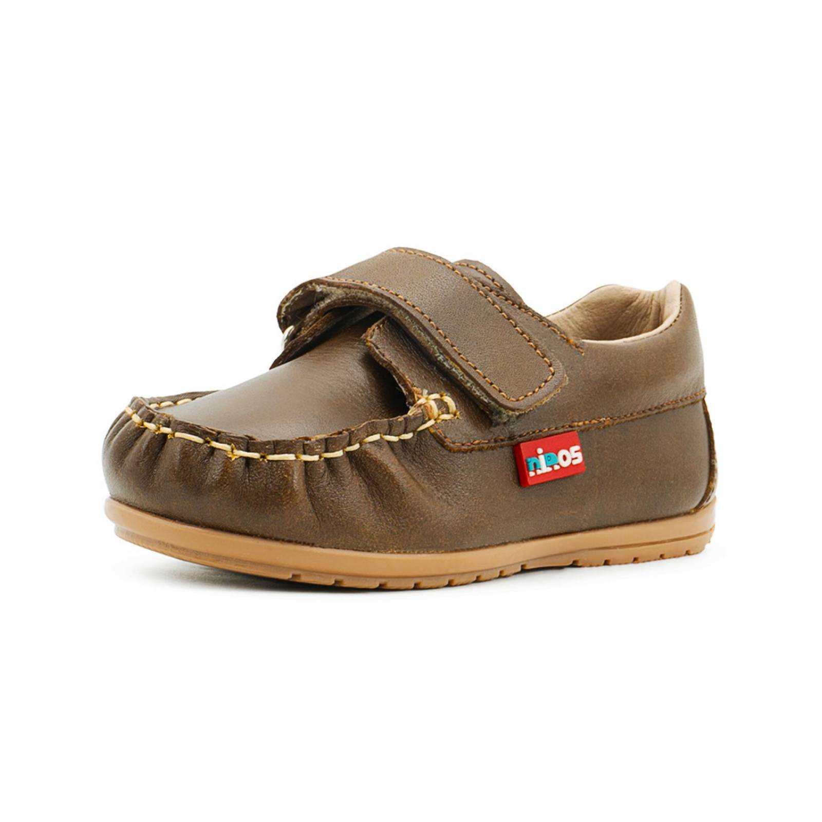 Zapato Mocasin Para Niño Clasico Formal Ceremonia Camel
