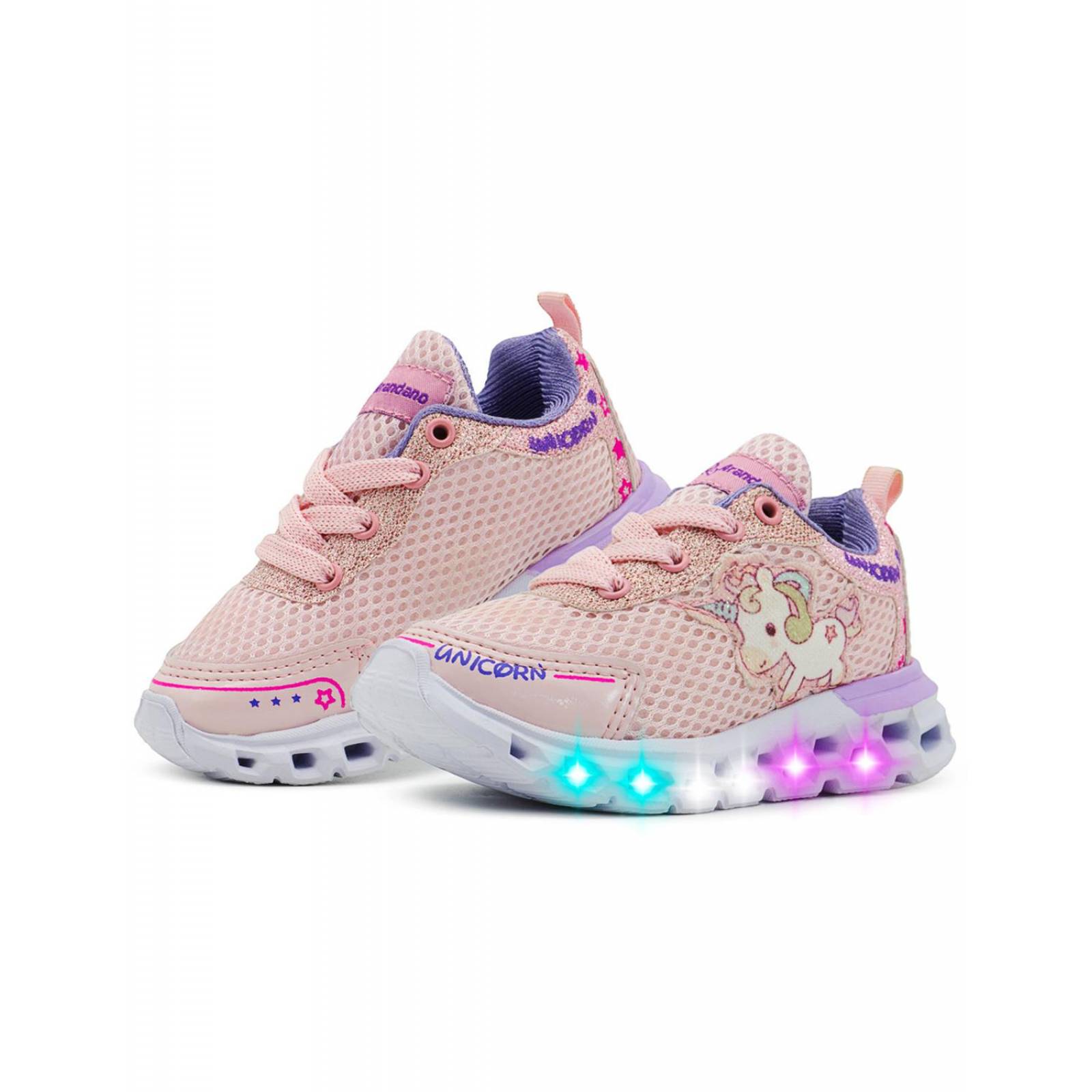 "Brillo y estilo en Tenis Luces Rojo Arándano 2202 para Niñas" 