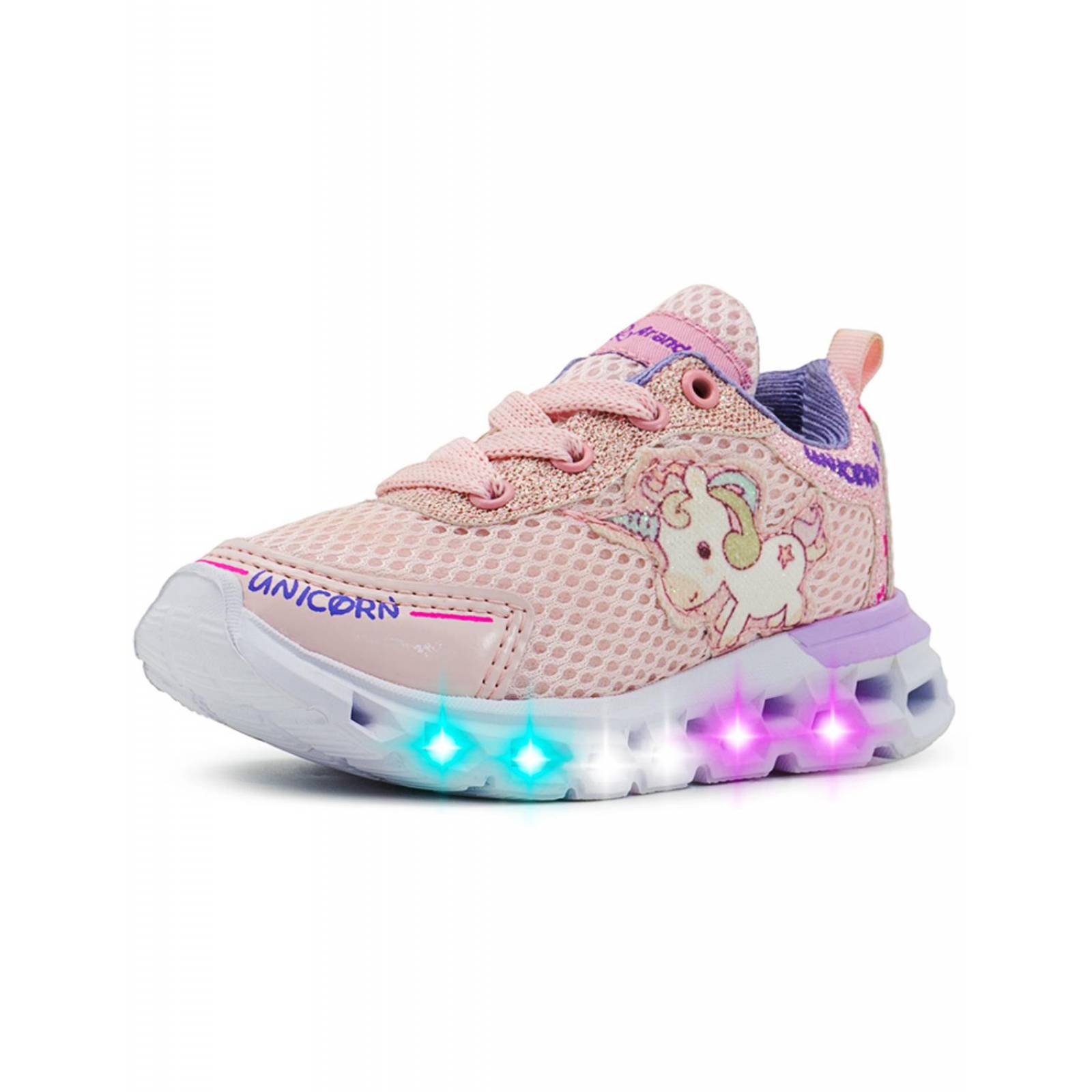 "Brillo y estilo en Tenis Luces Rojo Arándano 2202 para Niñas" 