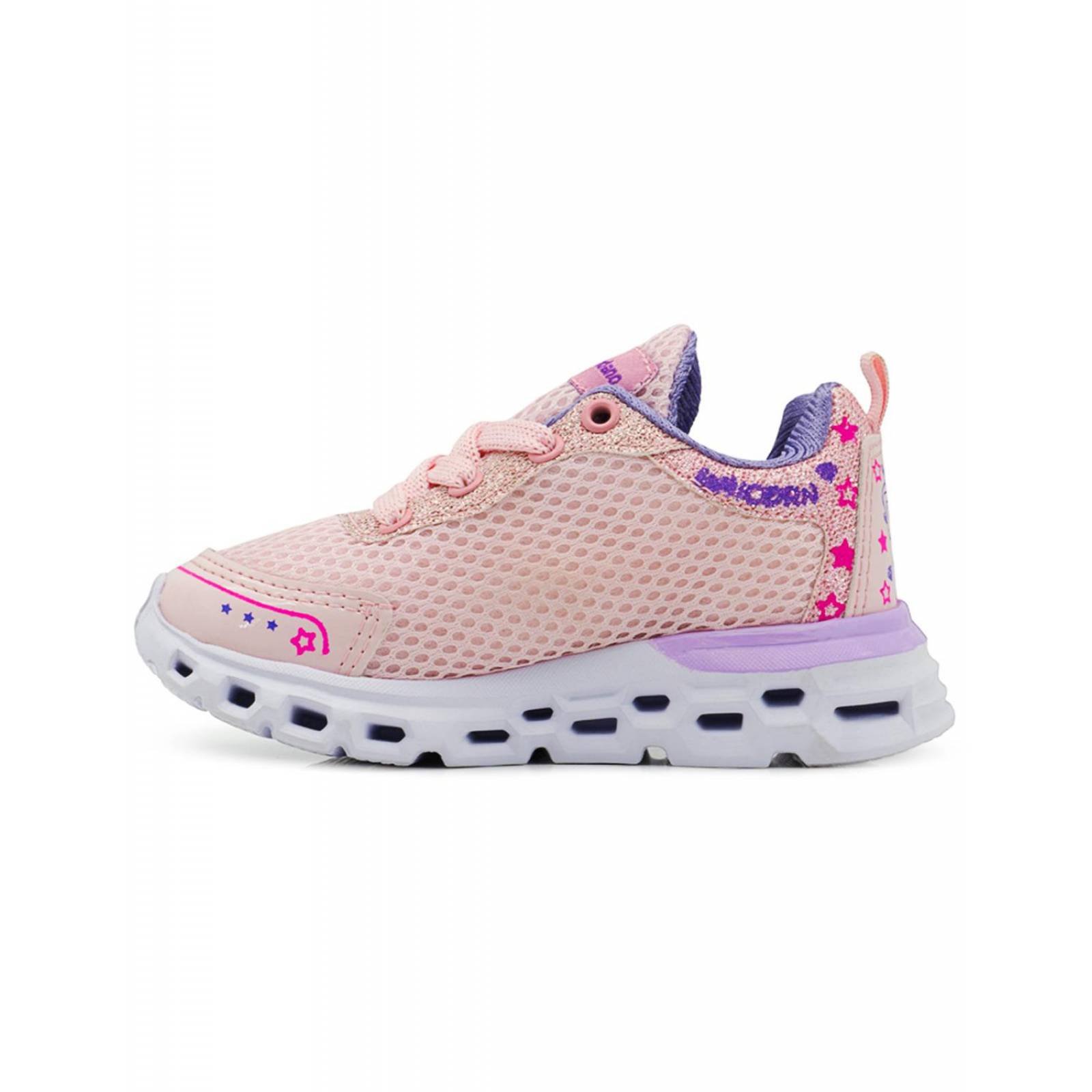 "Brillo y estilo en Tenis Luces Rojo Arándano 2202 para Niñas" 