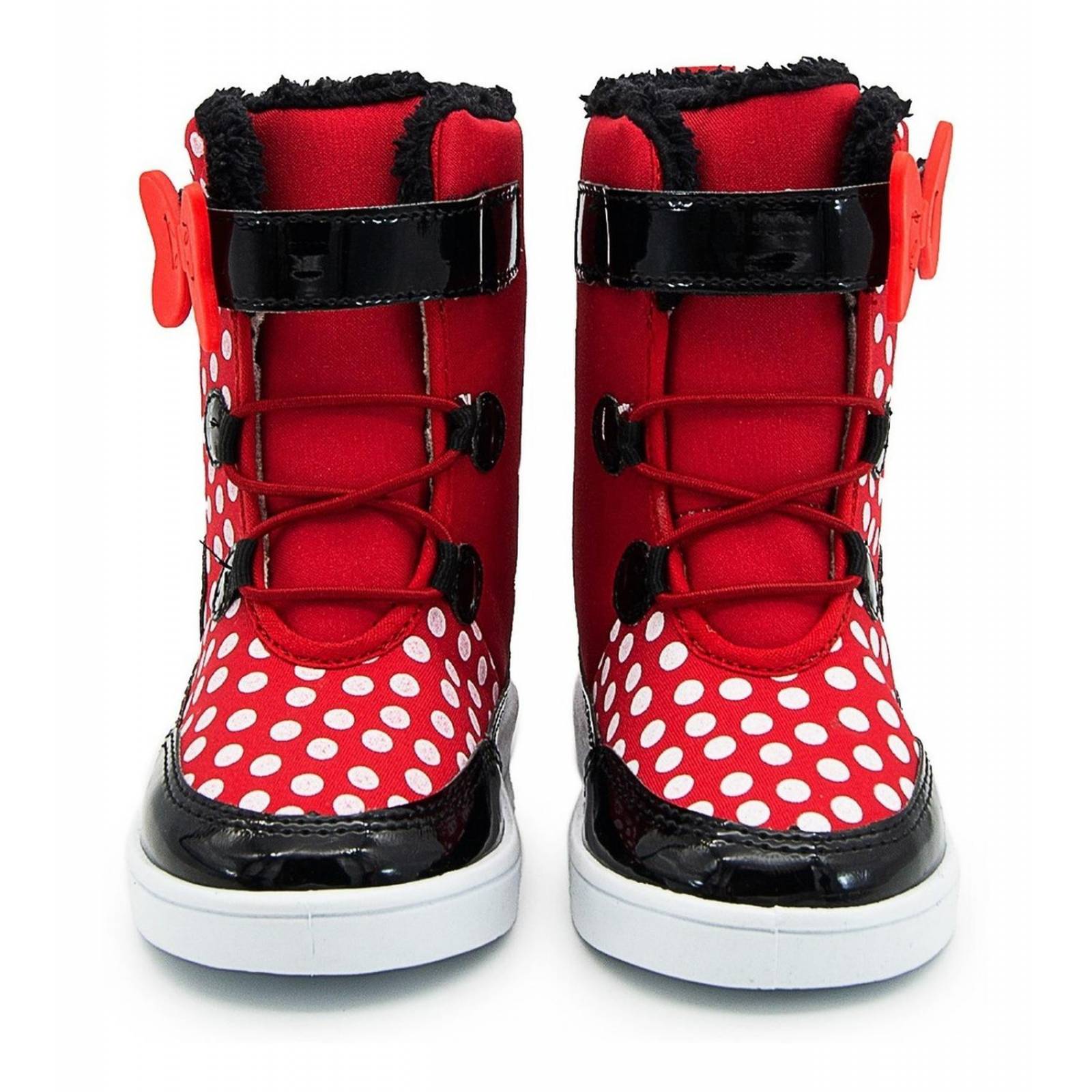 Bota Textil Disney Minnie Mouse Niña Afelpada Rojo 14-18 