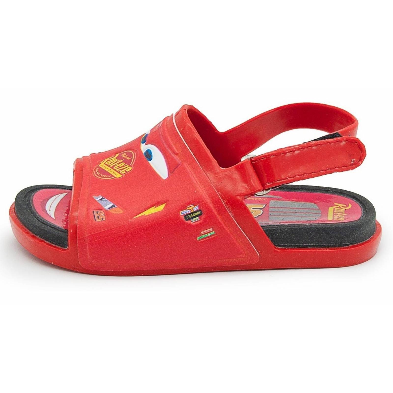Sandalia Niño Cars Rayo Mcqueen Rojo Ajustable Velcro 13-17