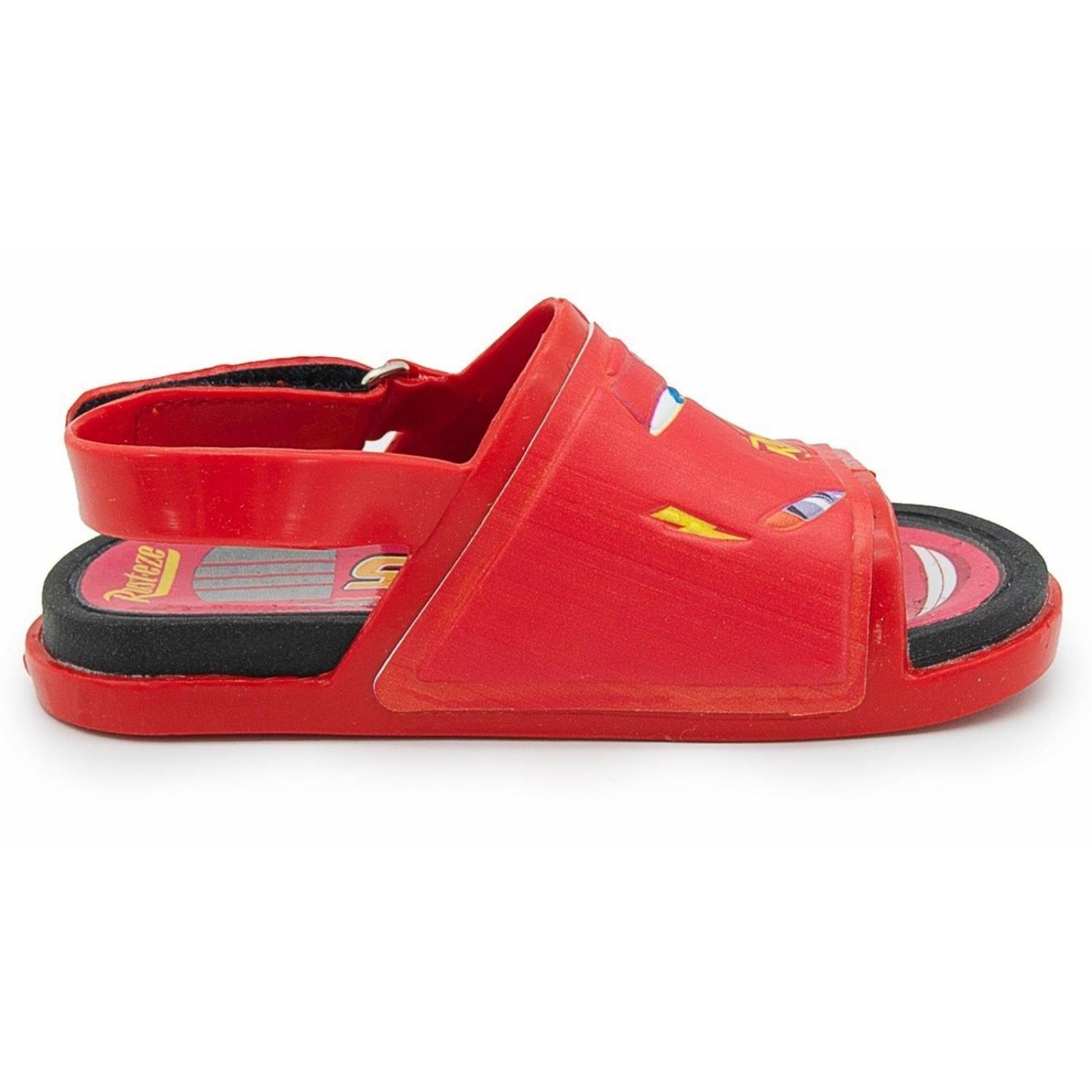 Sandalia Niño Cars Rayo Mcqueen Rojo Ajustable Velcro 13-17